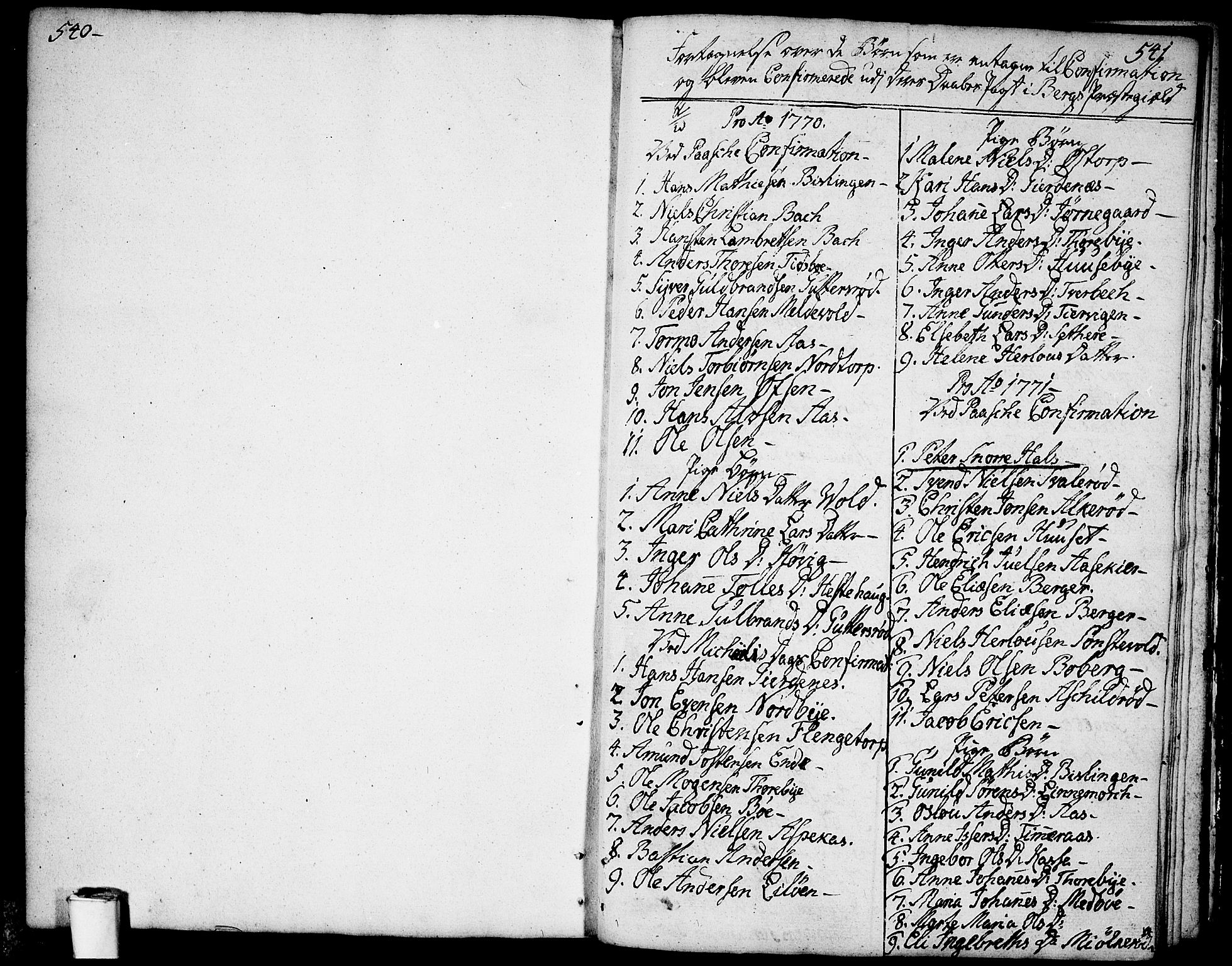 Berg prestekontor Kirkebøker, AV/SAO-A-10902/F/Fa/L0001: Parish register (official) no. I 1, 1770-1814, p. 540-541