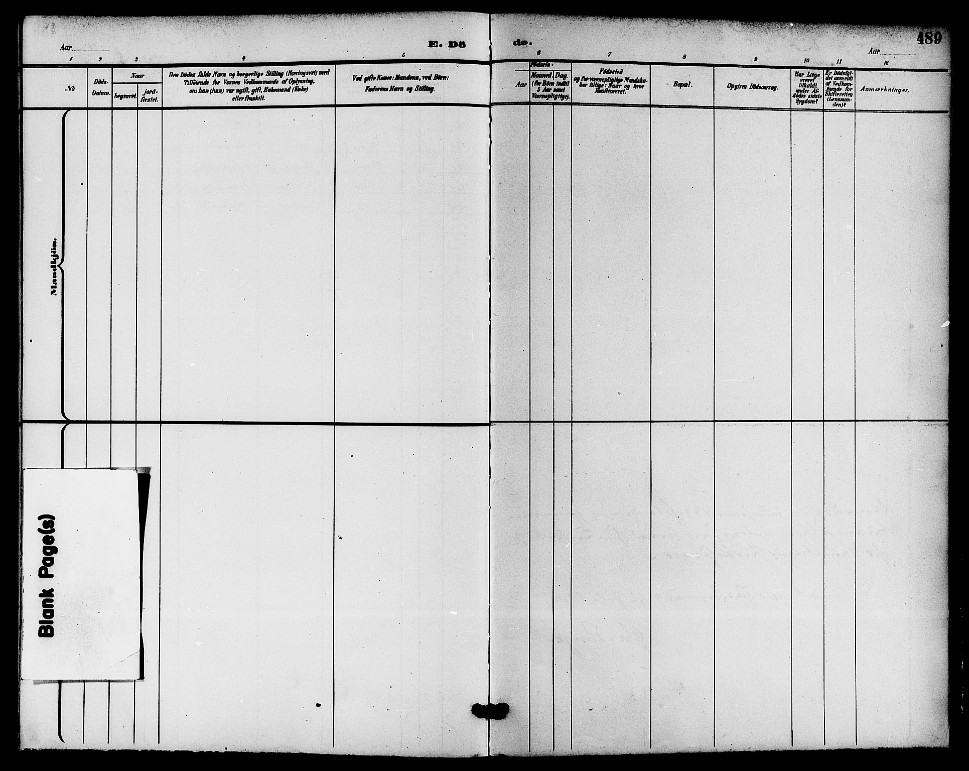 Sandar kirkebøker, AV/SAKO-A-243/G/Ga/L0002: Parish register (copy) no. 2, 1900-1915, p. 489