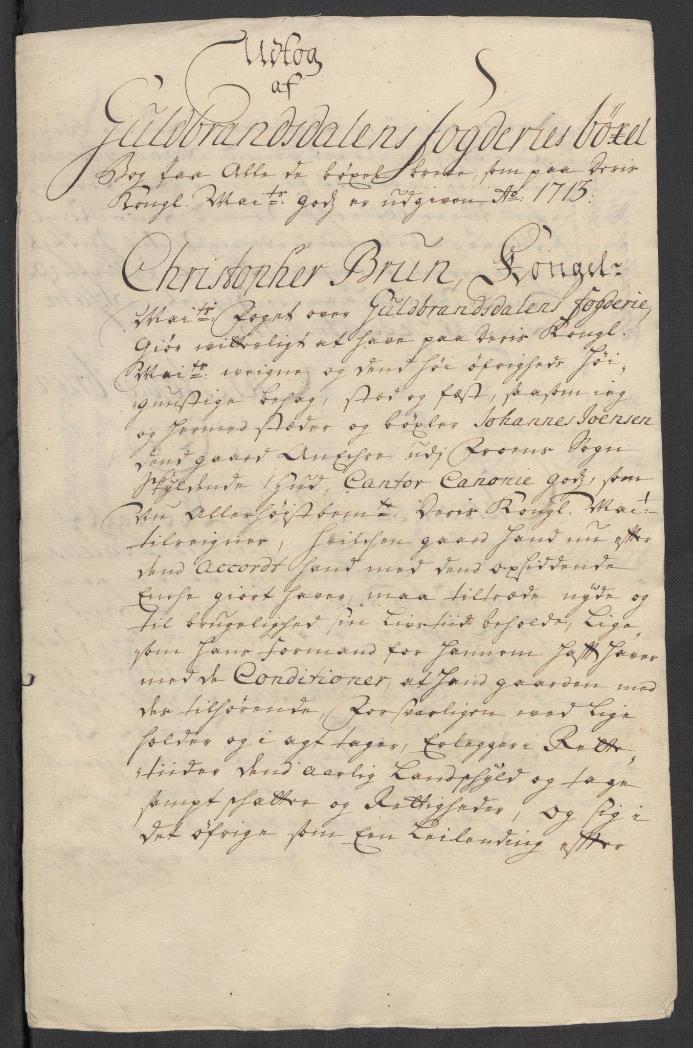 Rentekammeret inntil 1814, Reviderte regnskaper, Fogderegnskap, AV/RA-EA-4092/R17/L1182: Fogderegnskap Gudbrandsdal, 1713, p. 403