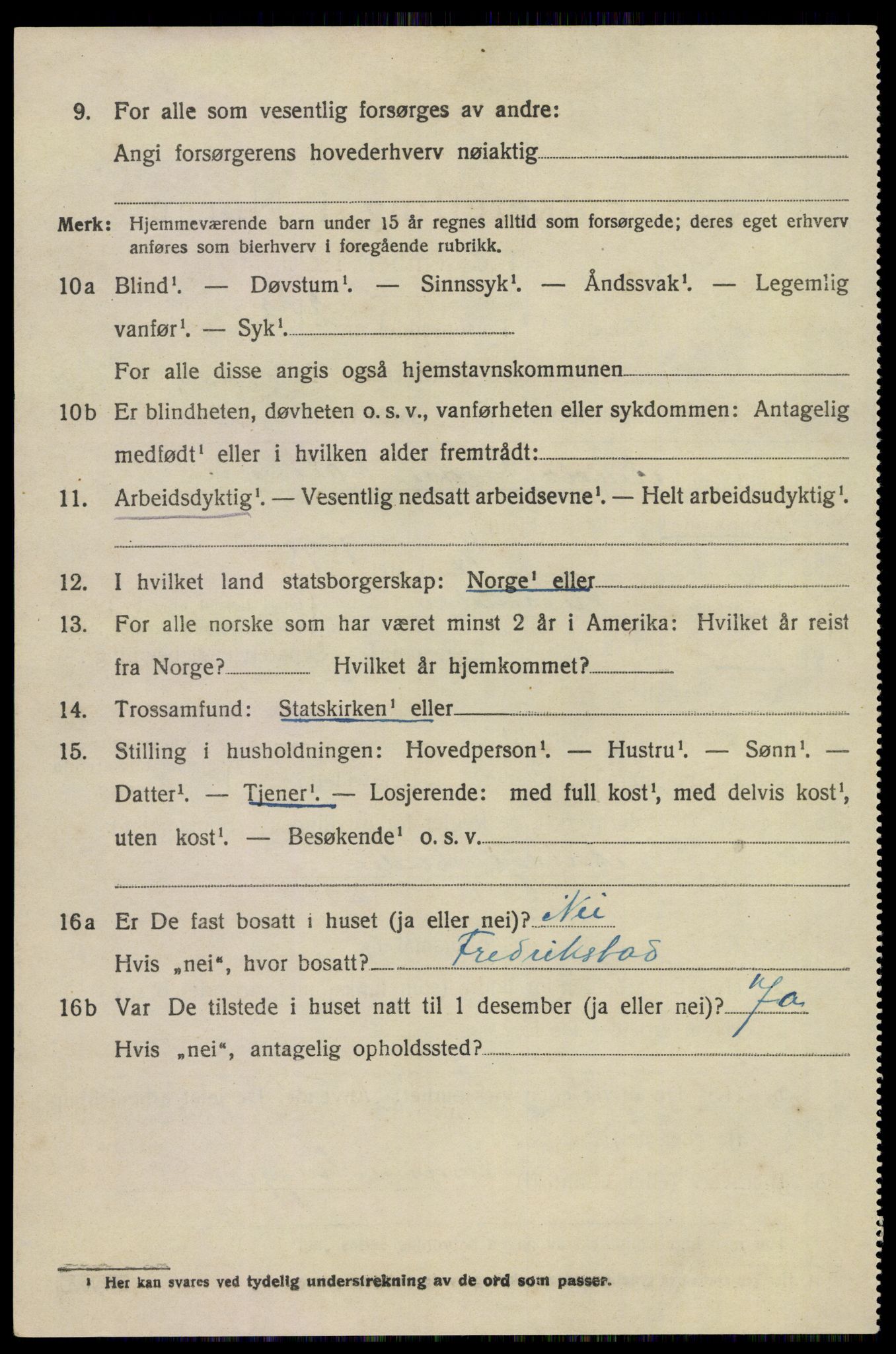 SAKO, 1920 census for Hedrum, 1920, p. 10992