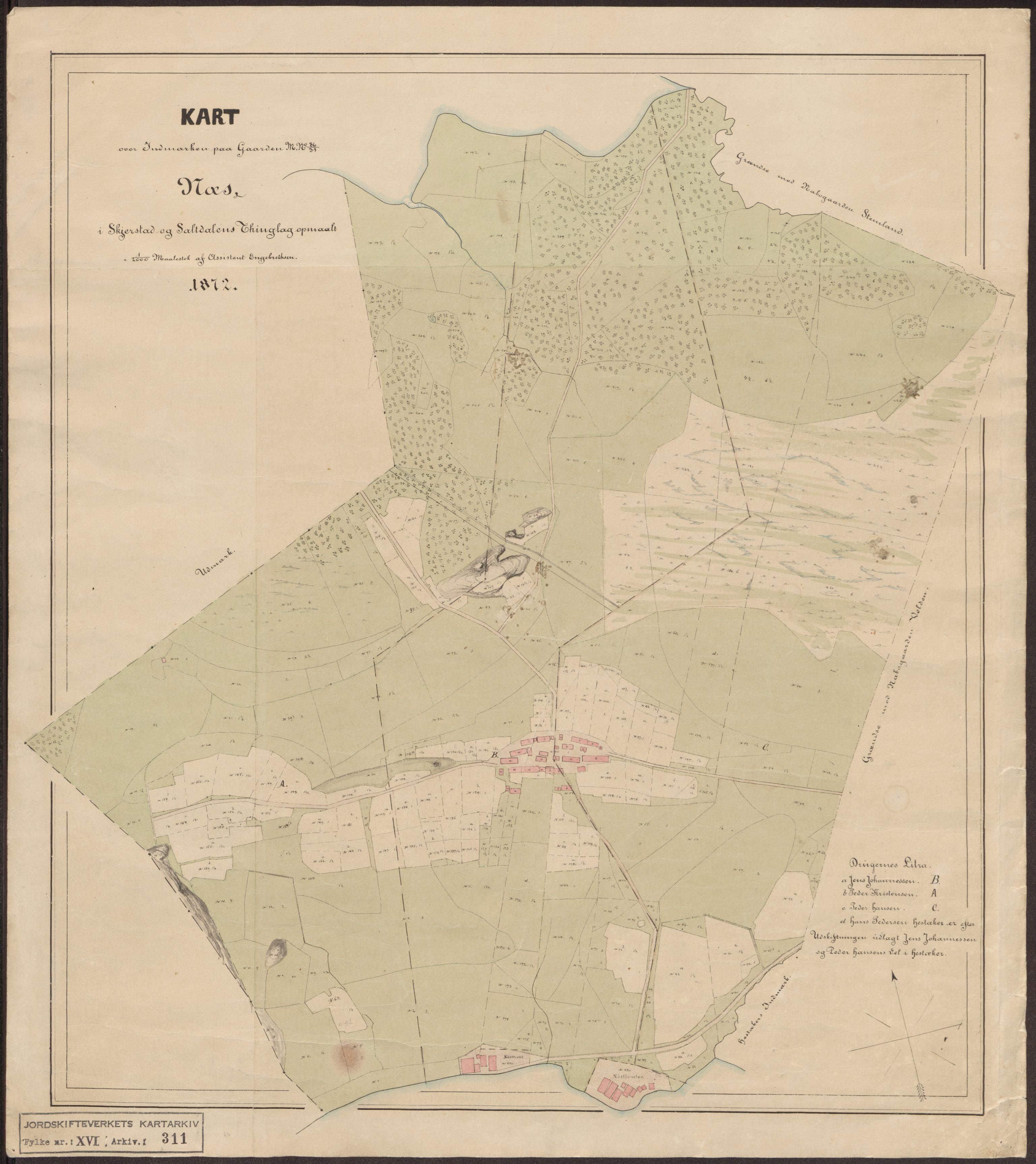 Jordskifteverkets kartarkiv, AV/RA-S-3929/T, 1859-1988, p. 414