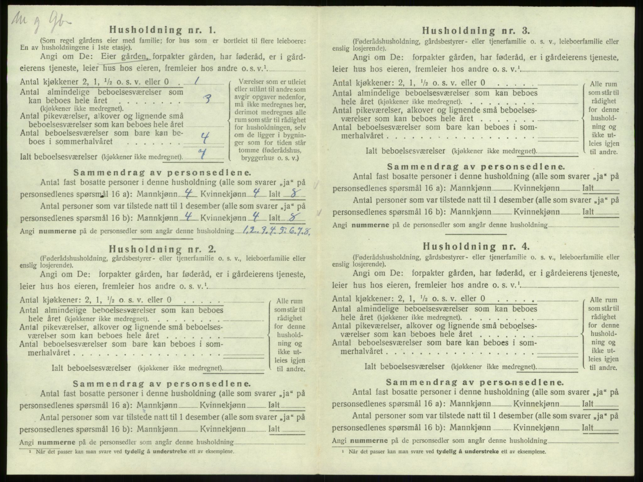 SAB, 1920 census for Nord-Vågsøy, 1920, p. 253