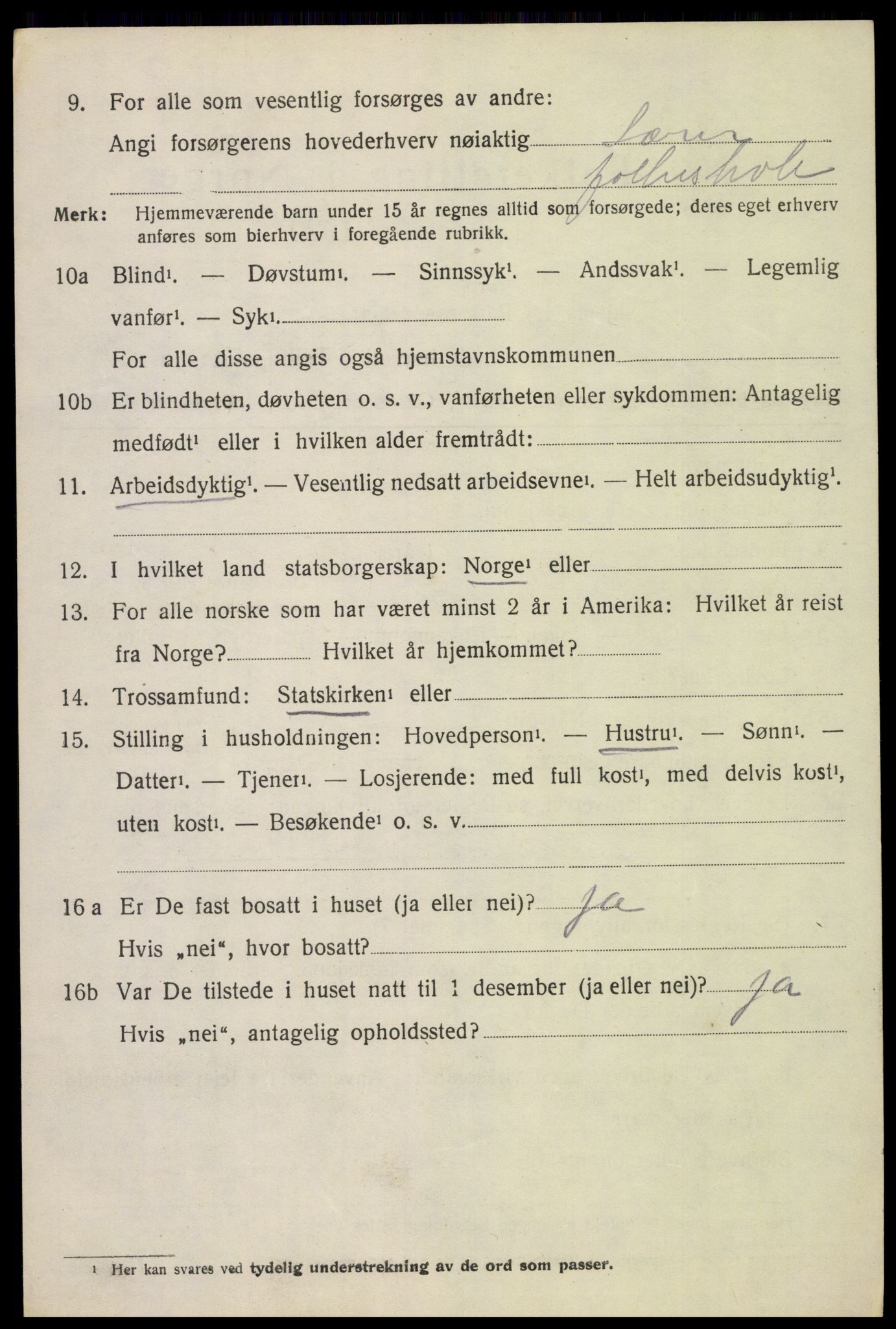 SAH, 1920 census for Gran, 1920, p. 6341