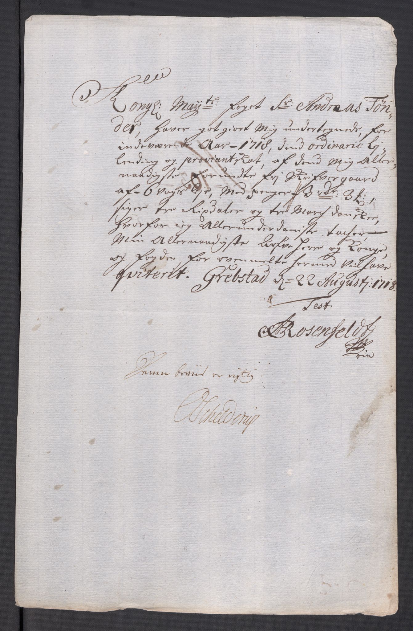 Rentekammeret inntil 1814, Reviderte regnskaper, Fogderegnskap, AV/RA-EA-4092/R68/L4764: Fogderegnskap Senja og Troms, 1718, p. 423