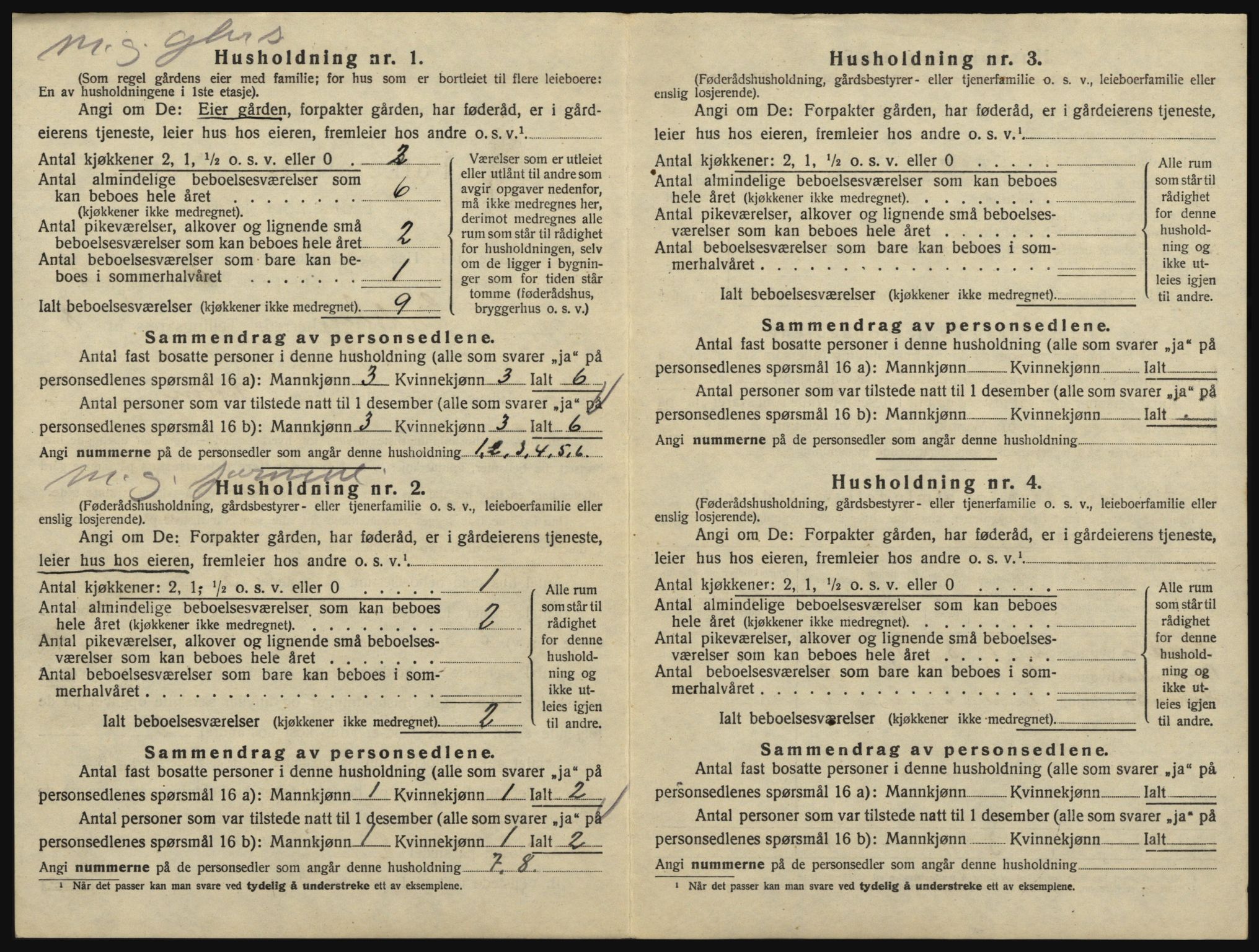 SAO, 1920 census for Eidsberg, 1920, p. 1494