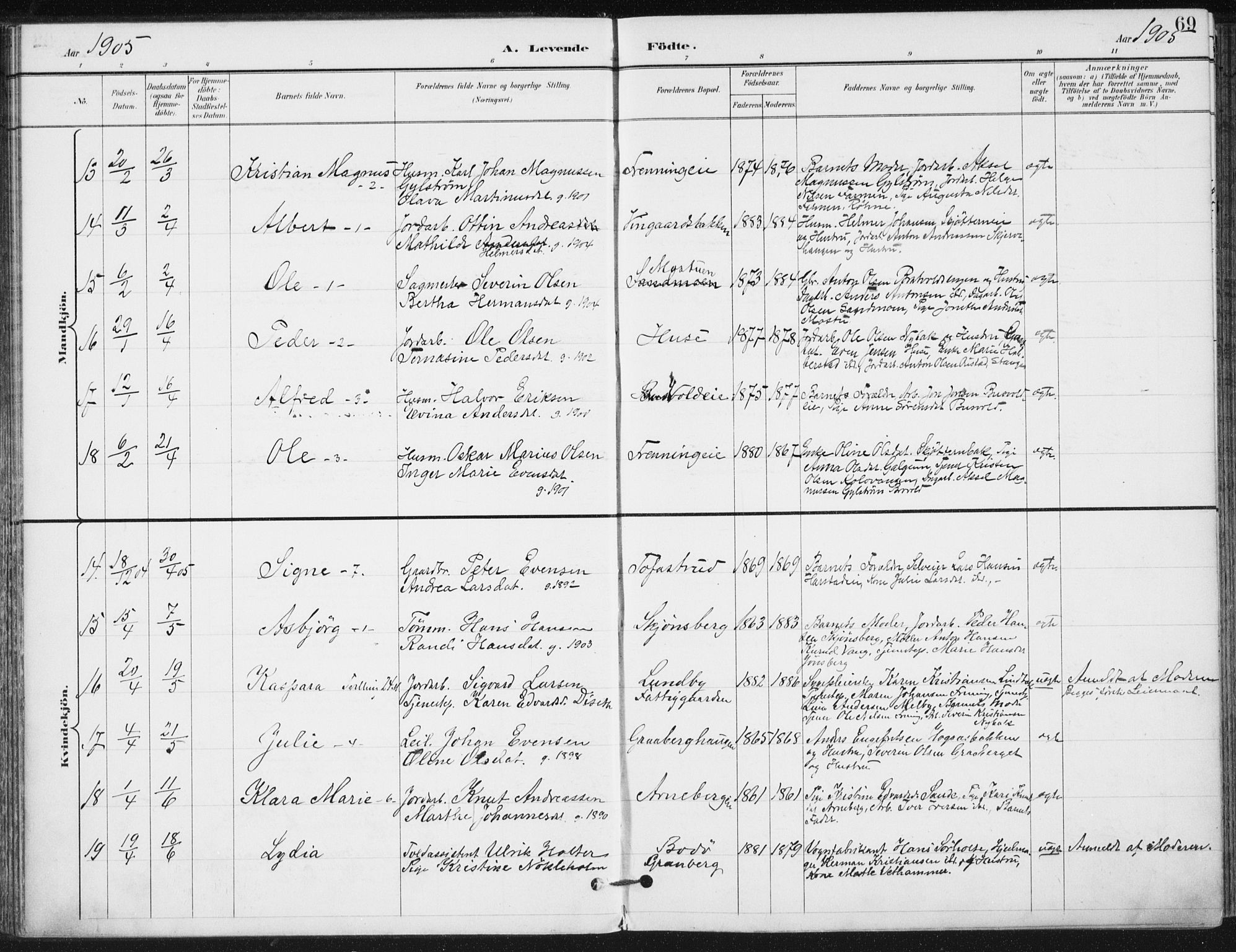 Romedal prestekontor, AV/SAH-PREST-004/K/L0011: Parish register (official) no. 11, 1896-1912, p. 69