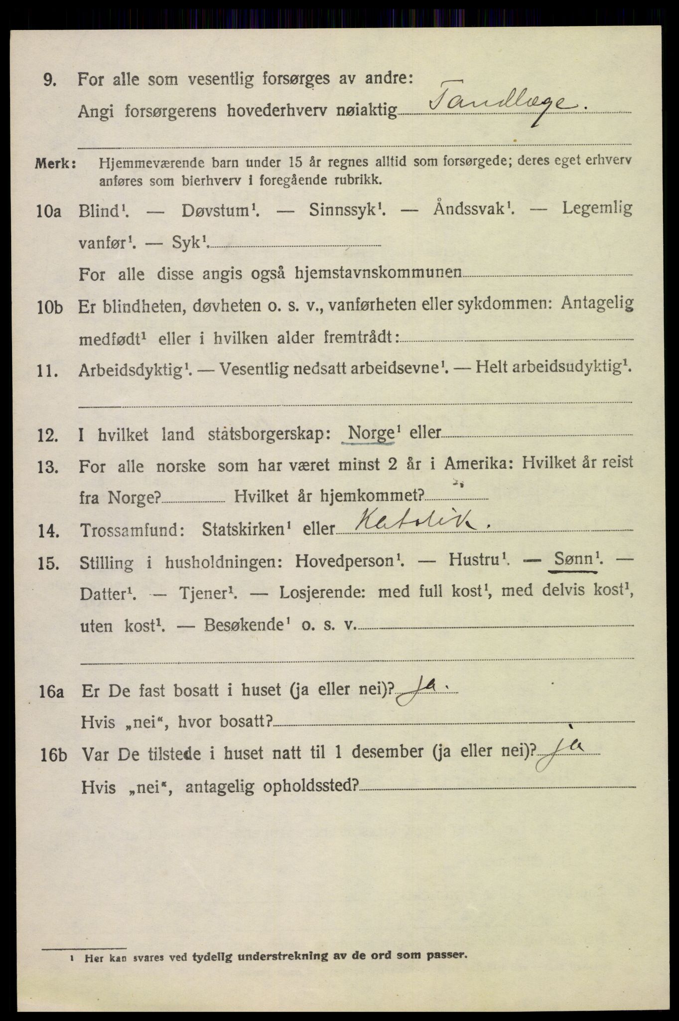 SAH, 1920 census for Fåberg, 1920, p. 7665