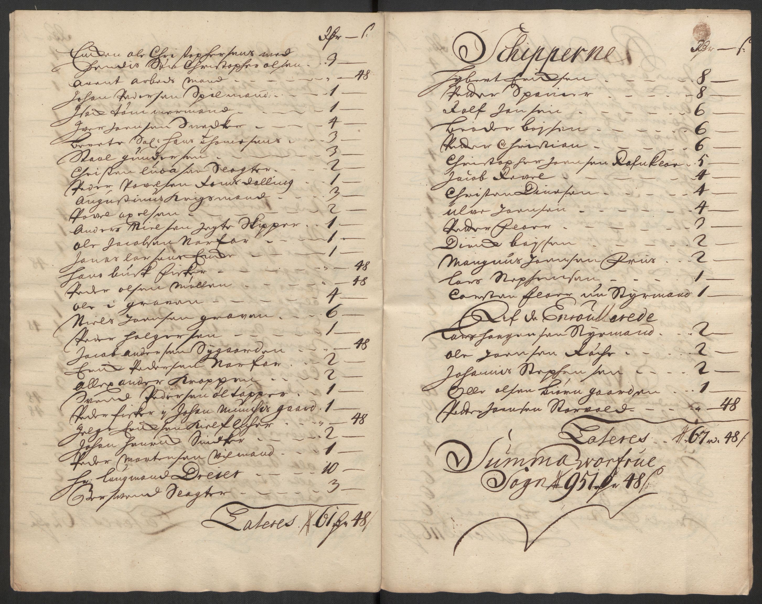 Rentekammeret inntil 1814, Reviderte regnskaper, Byregnskaper, RA/EA-4066/R/Rs/L0507: [S3] Kontribusjonsregnskap, 1699-1711, p. 435