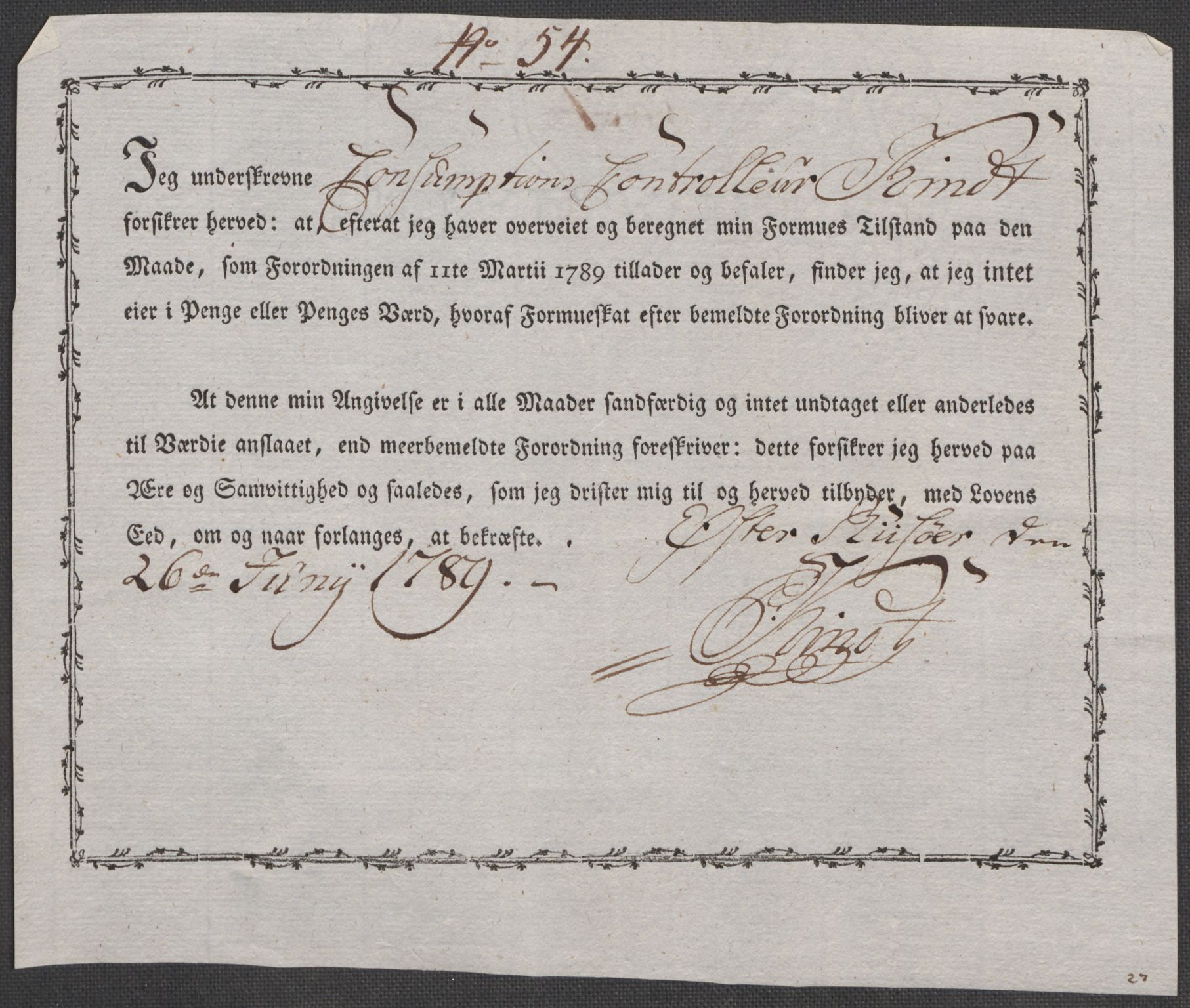 Rentekammeret inntil 1814, Reviderte regnskaper, Mindre regnskaper, AV/RA-EA-4068/Rf/Rfe/L0038: (Øster) Risør, Romsdal fogderi, 1789, p. 167