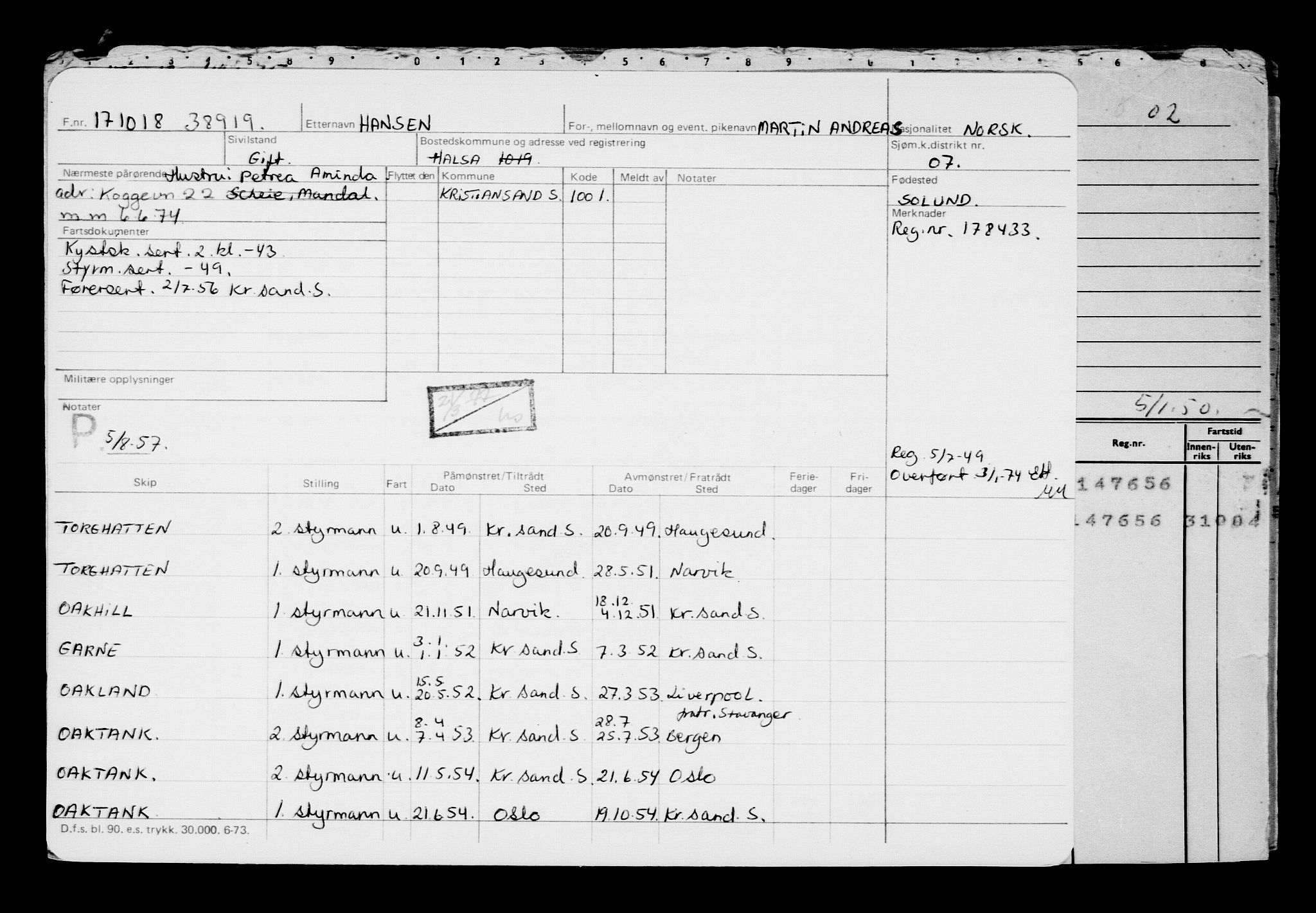 Direktoratet for sjømenn, AV/RA-S-3545/G/Gb/L0163: Hovedkort, 1918, p. 362