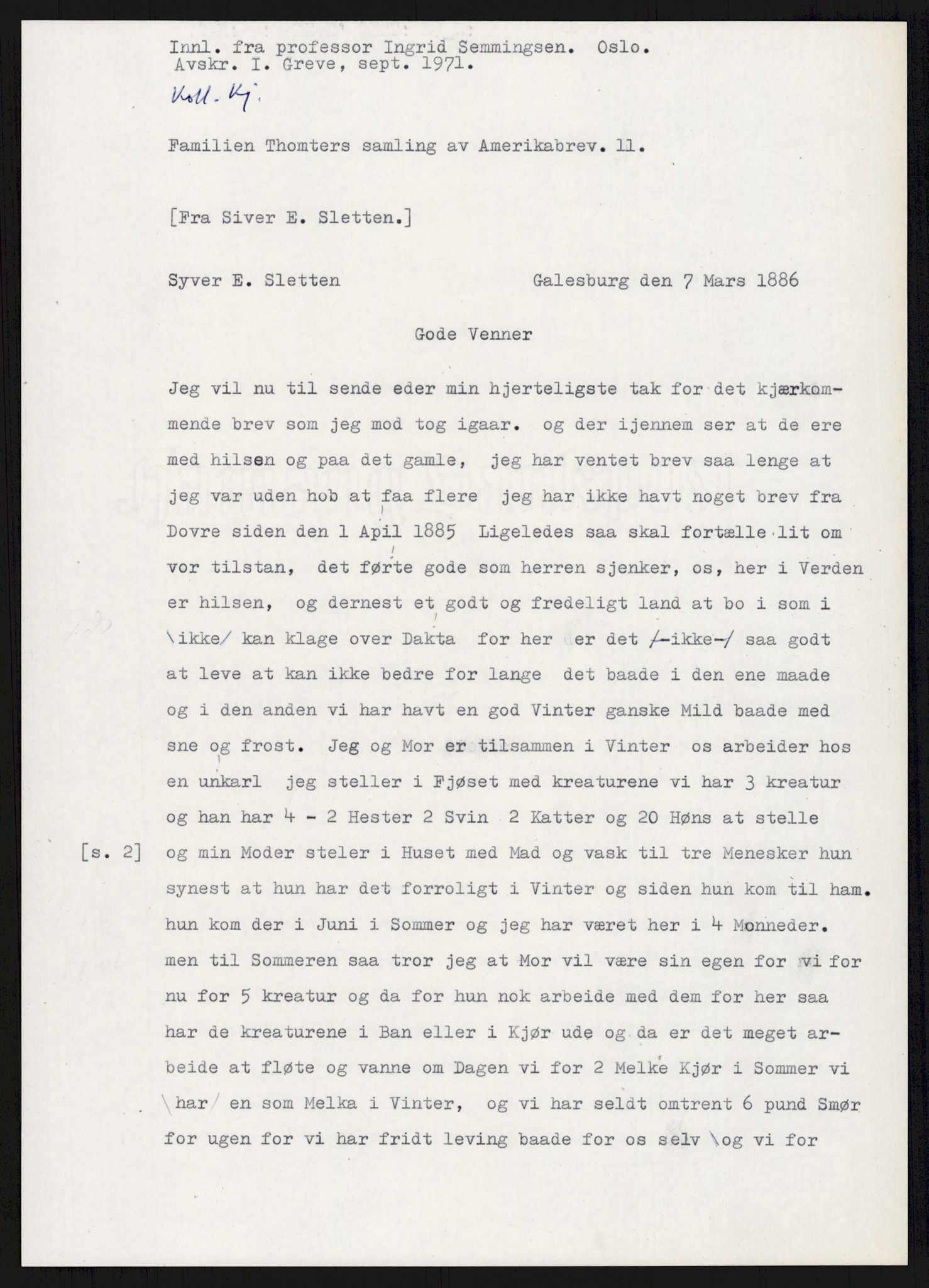 Samlinger til kildeutgivelse, Amerikabrevene, AV/RA-EA-4057/F/L0015: Innlån fra Oppland: Sæteren - Vigerust, 1838-1914, p. 339