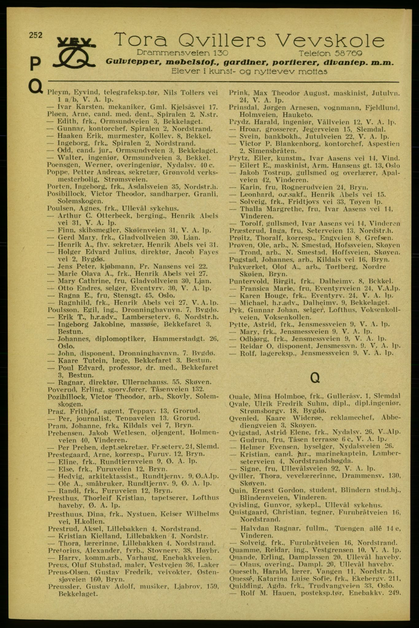 Aker adressebok/adressekalender, PUBL/001/A/005: Aker adressebok, 1934-1935, p. 252