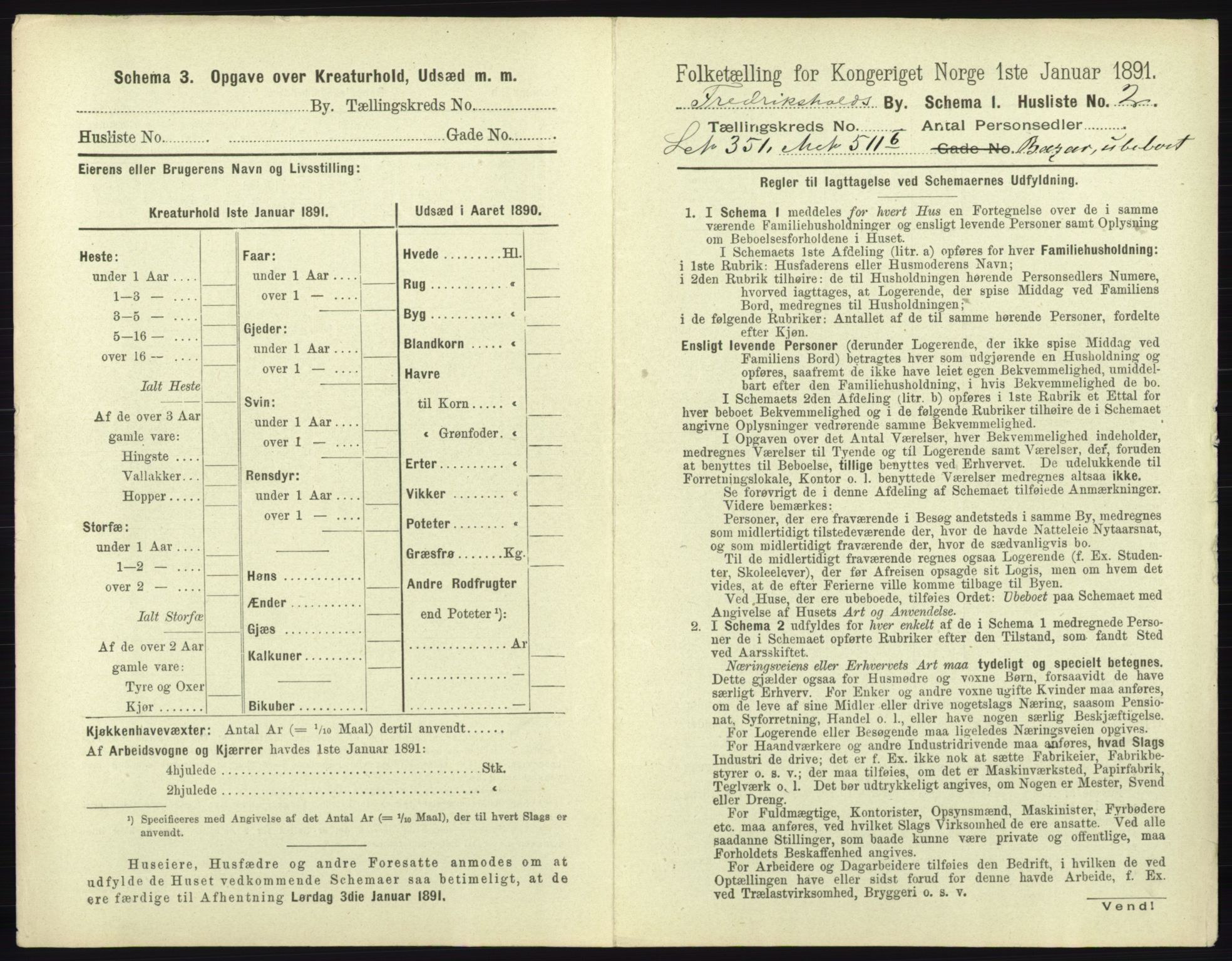 RA, 1891 census for 0101 Fredrikshald, 1891, p. 924