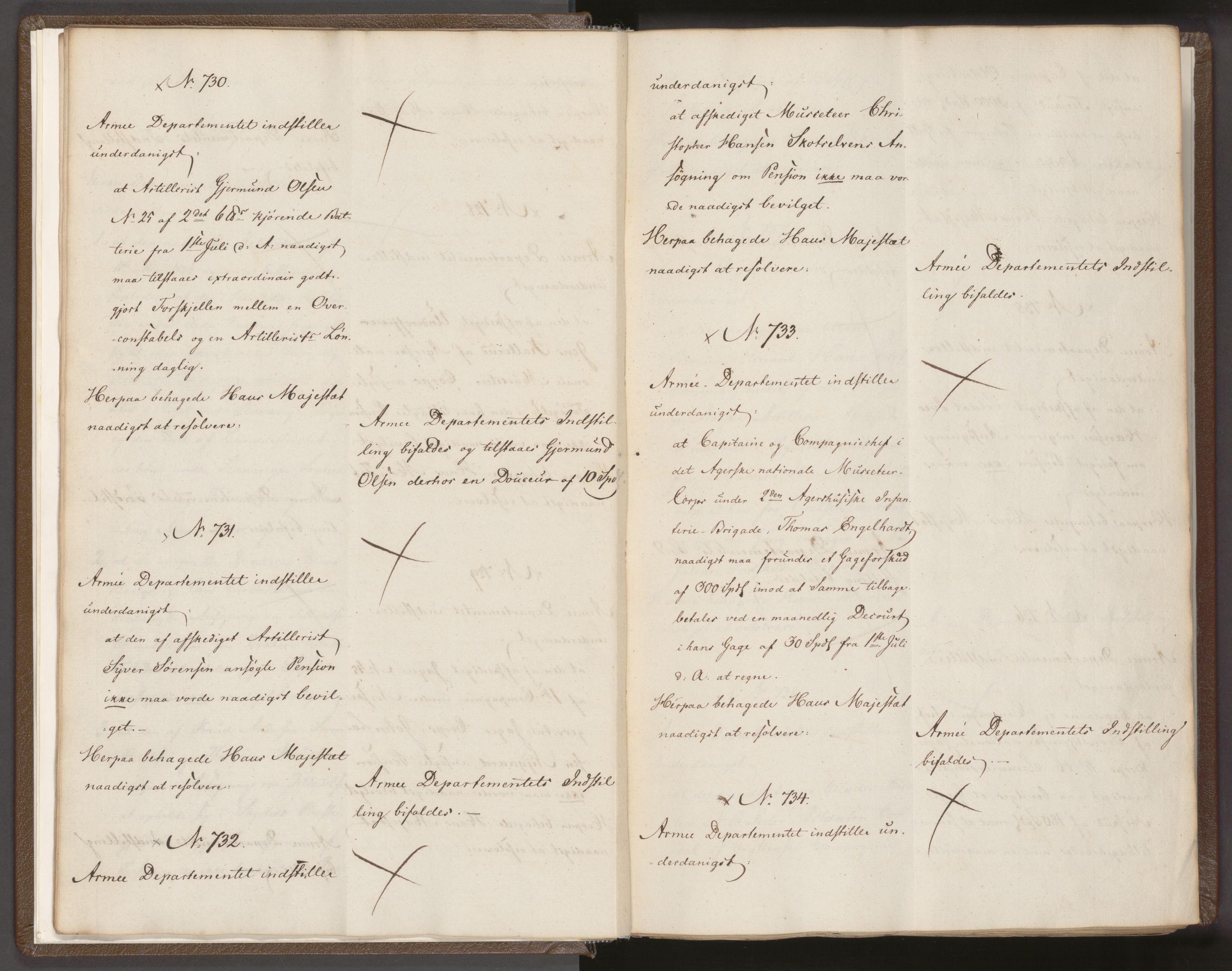 Statsrådssekretariatet, AV/RA-S-1001/A/Ab/L0027: Kgl. res. nr. 705-1372, 2. halvår, 1828