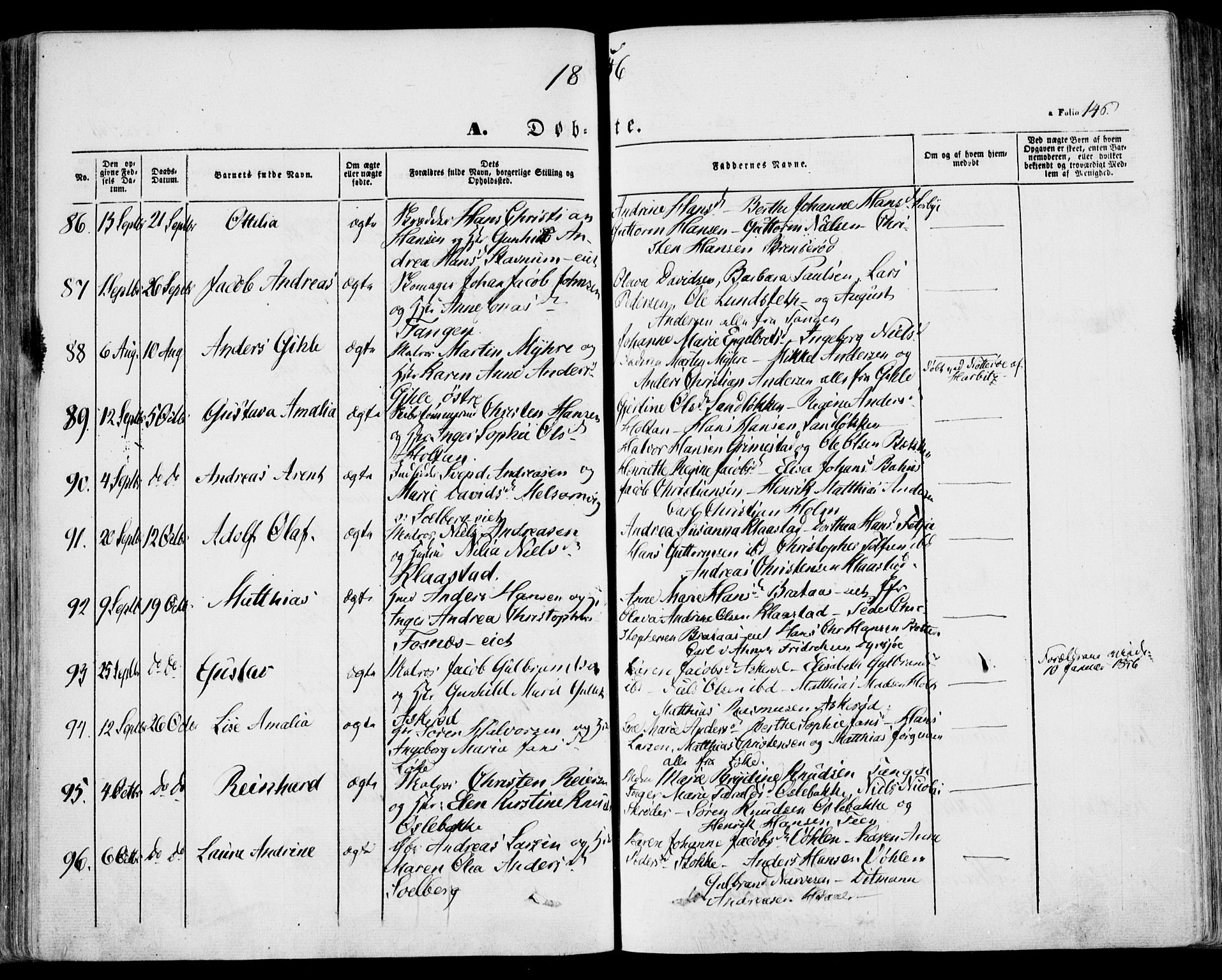 Stokke kirkebøker, SAKO/A-320/F/Fa/L0007: Parish register (official) no. I 7, 1844-1857, p. 146