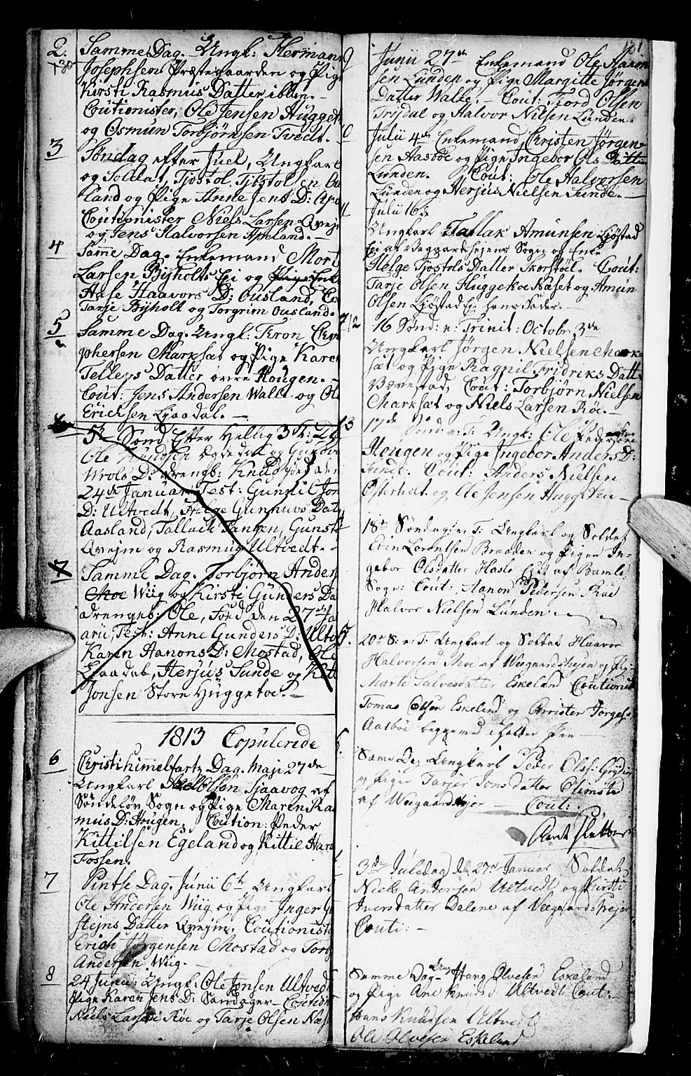 Gjerstad sokneprestkontor, SAK/1111-0014/F/Fb/Fba/L0001: Parish register (copy) no. B 1, 1797-1816, p. 130-131