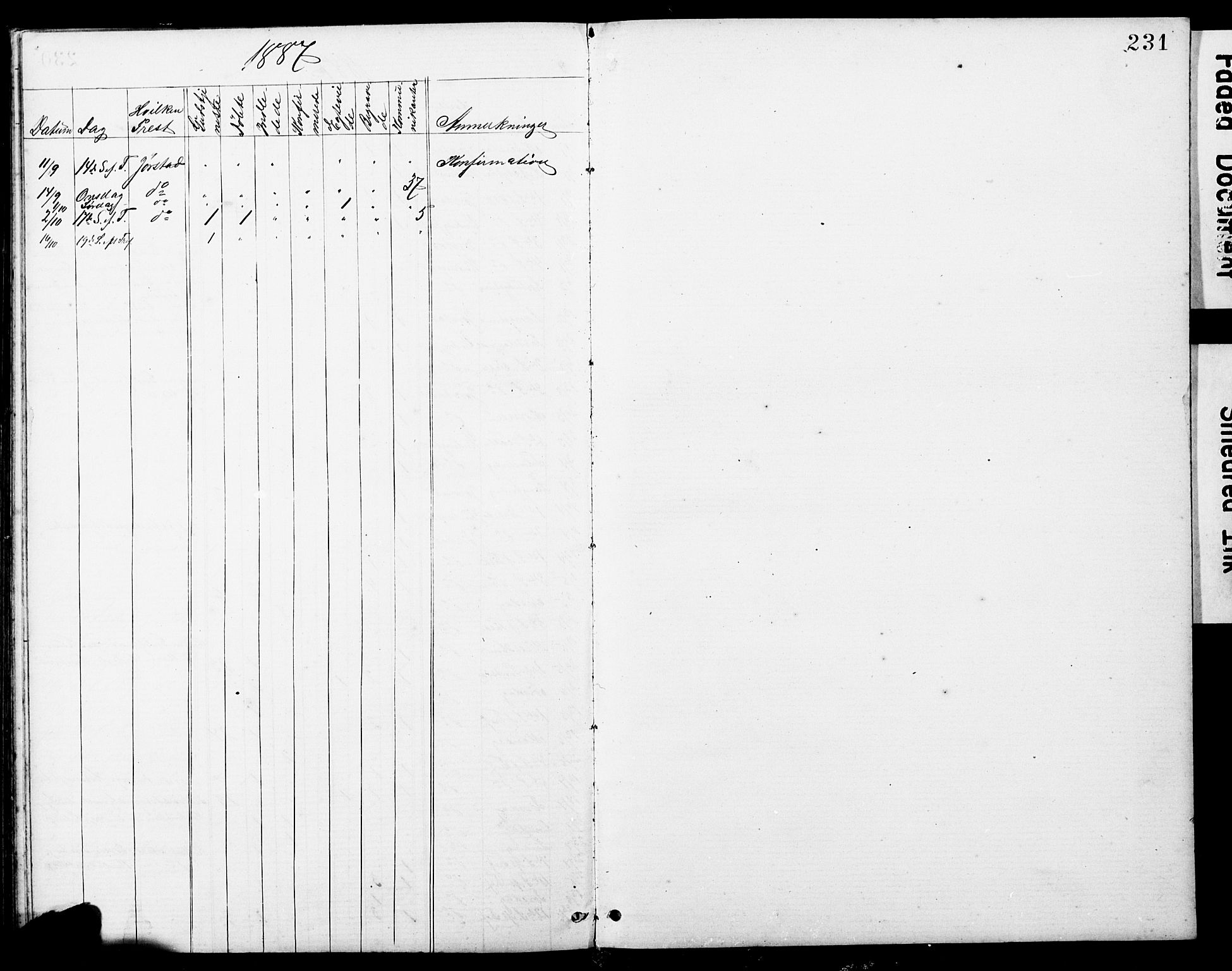 Ministerialprotokoller, klokkerbøker og fødselsregistre - Sør-Trøndelag, AV/SAT-A-1456/634/L0541: Parish register (copy) no. 634C03, 1874-1891, p. 231