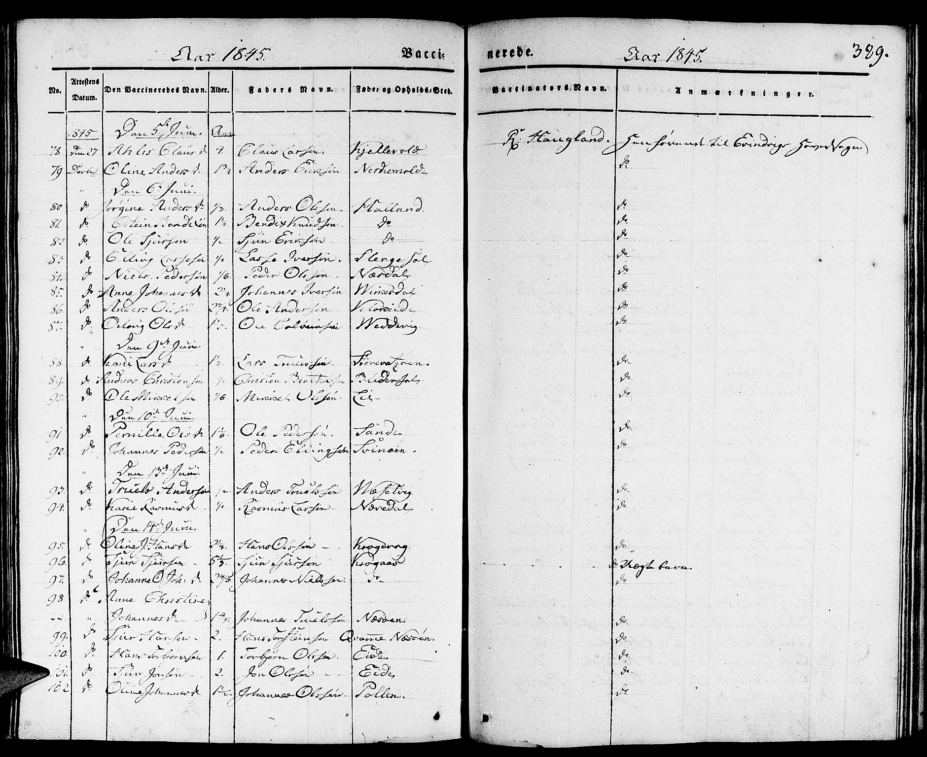 Gulen sokneprestembete, AV/SAB-A-80201/H/Haa/Haaa/L0020: Parish register (official) no. A 20, 1837-1847, p. 389