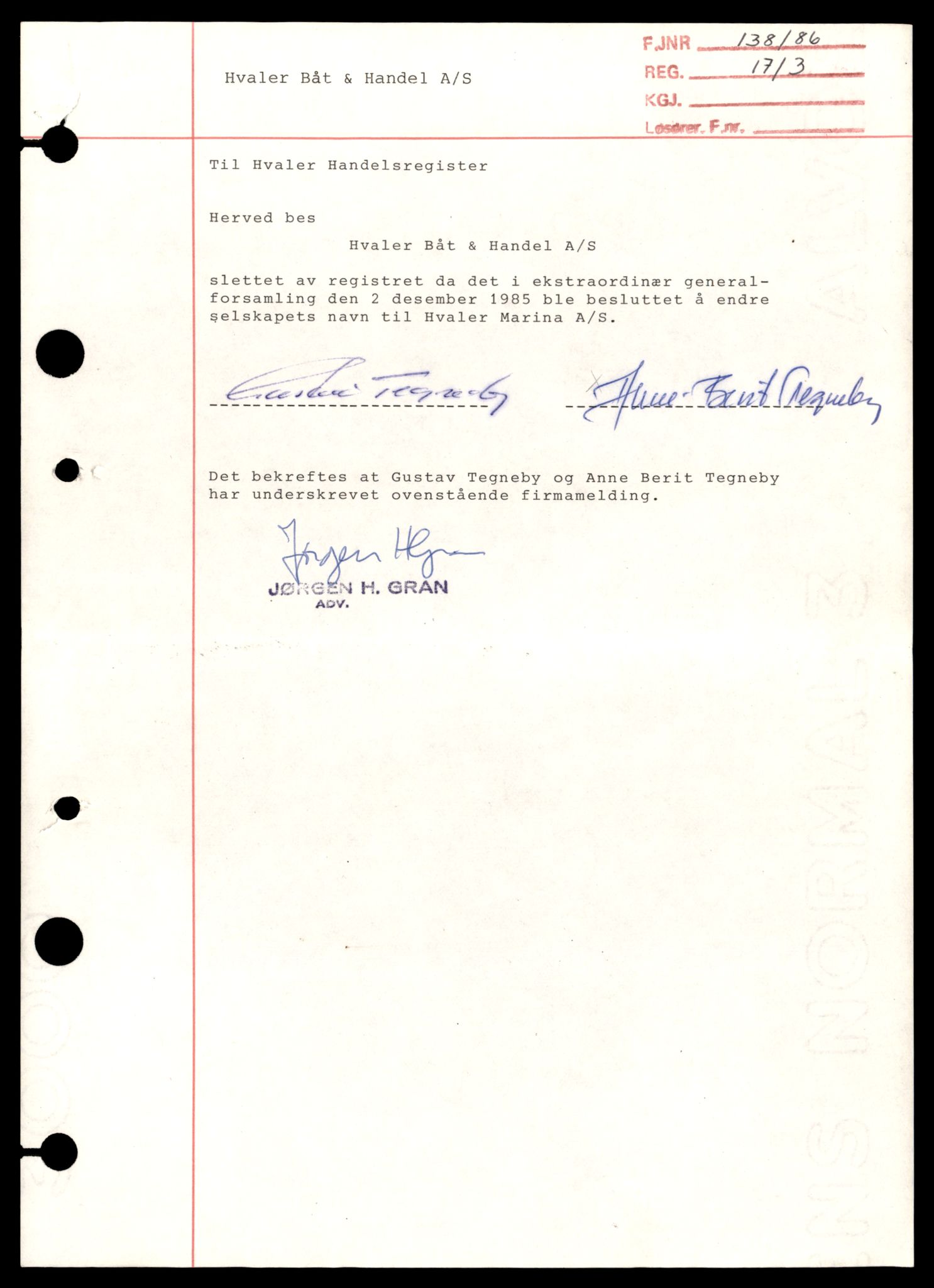 Fredrikstad tingrett, AV/SAT-A-10473/K/Kb/Kba/L0020: Enkeltmannsforetak, aksjeselskap og andelslag, Hv-Ins, 1944-1990, p. 1