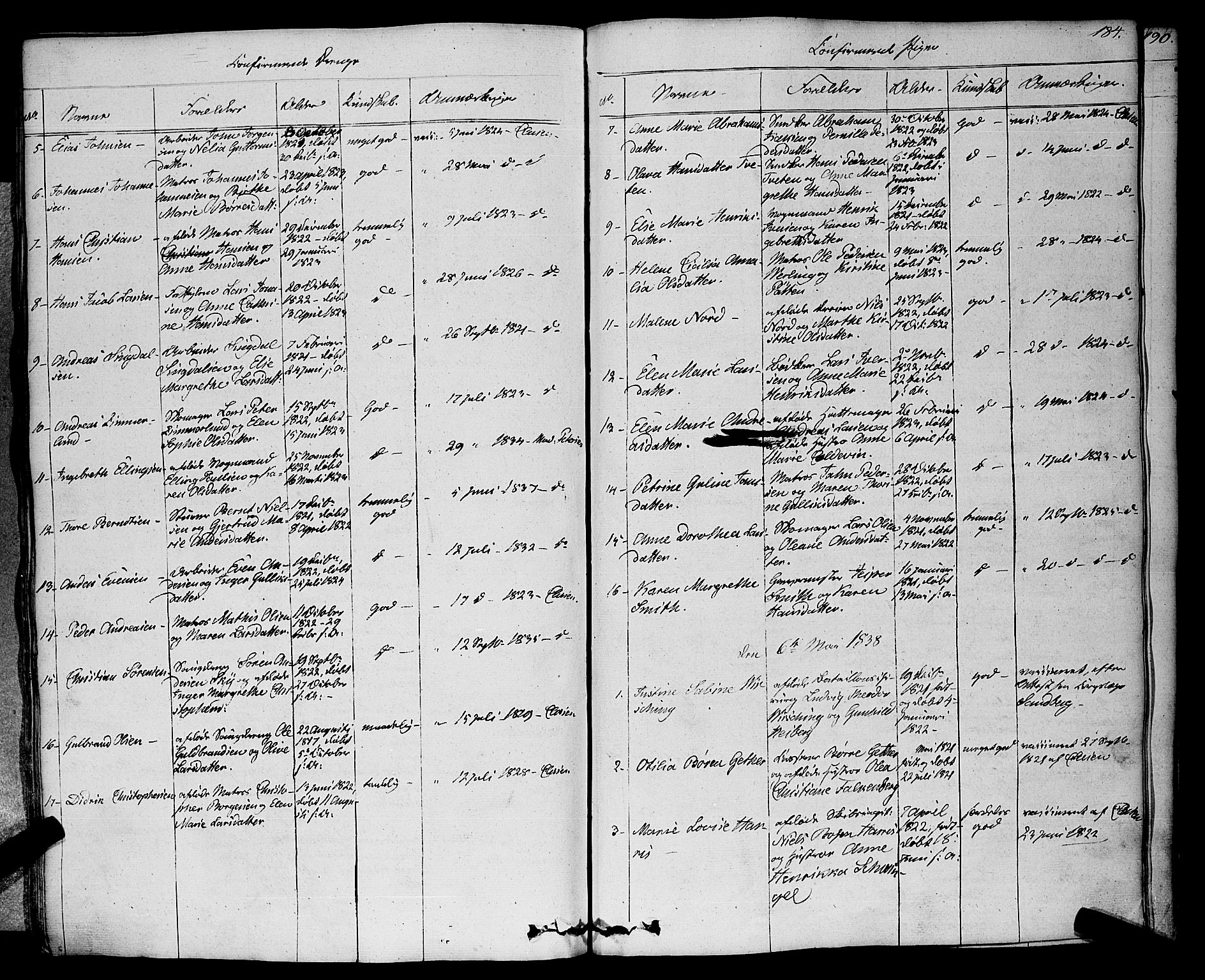 Larvik kirkebøker, AV/SAKO-A-352/F/Fa/L0002: Parish register (official) no. I 2, 1825-1847, p. 184