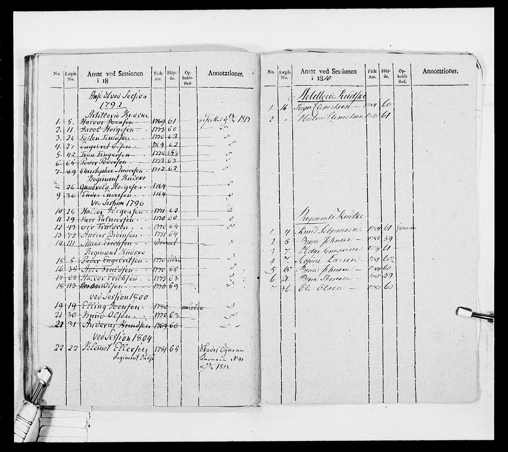 Generalitets- og kommissariatskollegiet, Det kongelige norske kommissariatskollegium, AV/RA-EA-5420/E/Eh/L0042: 1. Akershusiske nasjonale infanteriregiment, 1810, p. 305