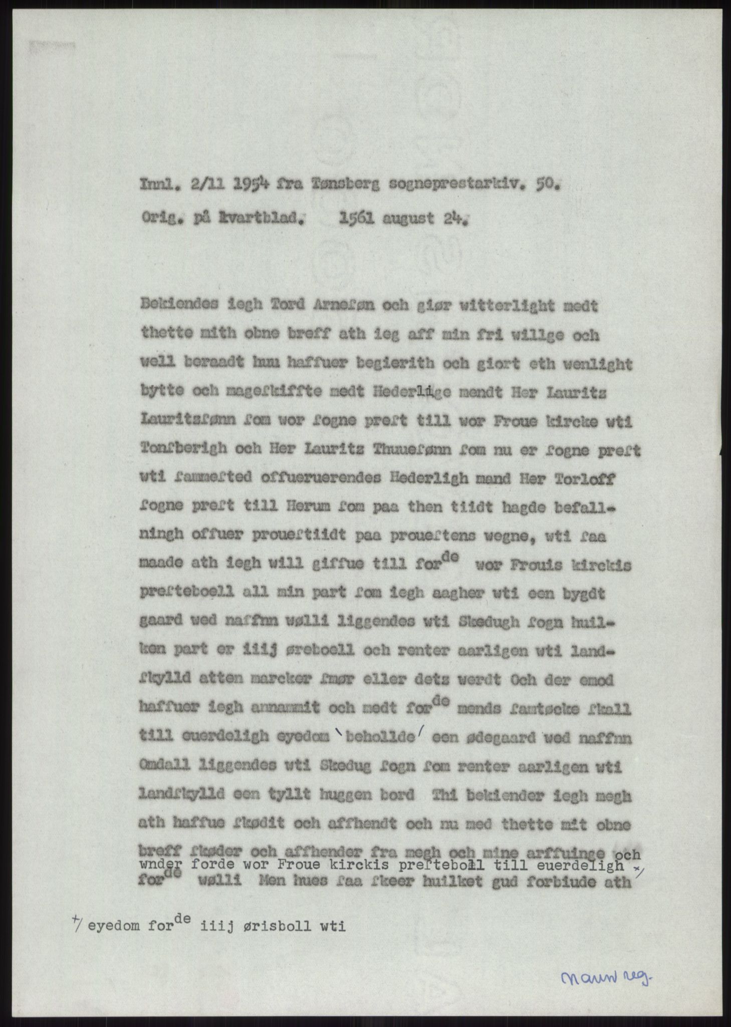 Samlinger til kildeutgivelse, Diplomavskriftsamlingen, AV/RA-EA-4053/H/Ha, p. 1085