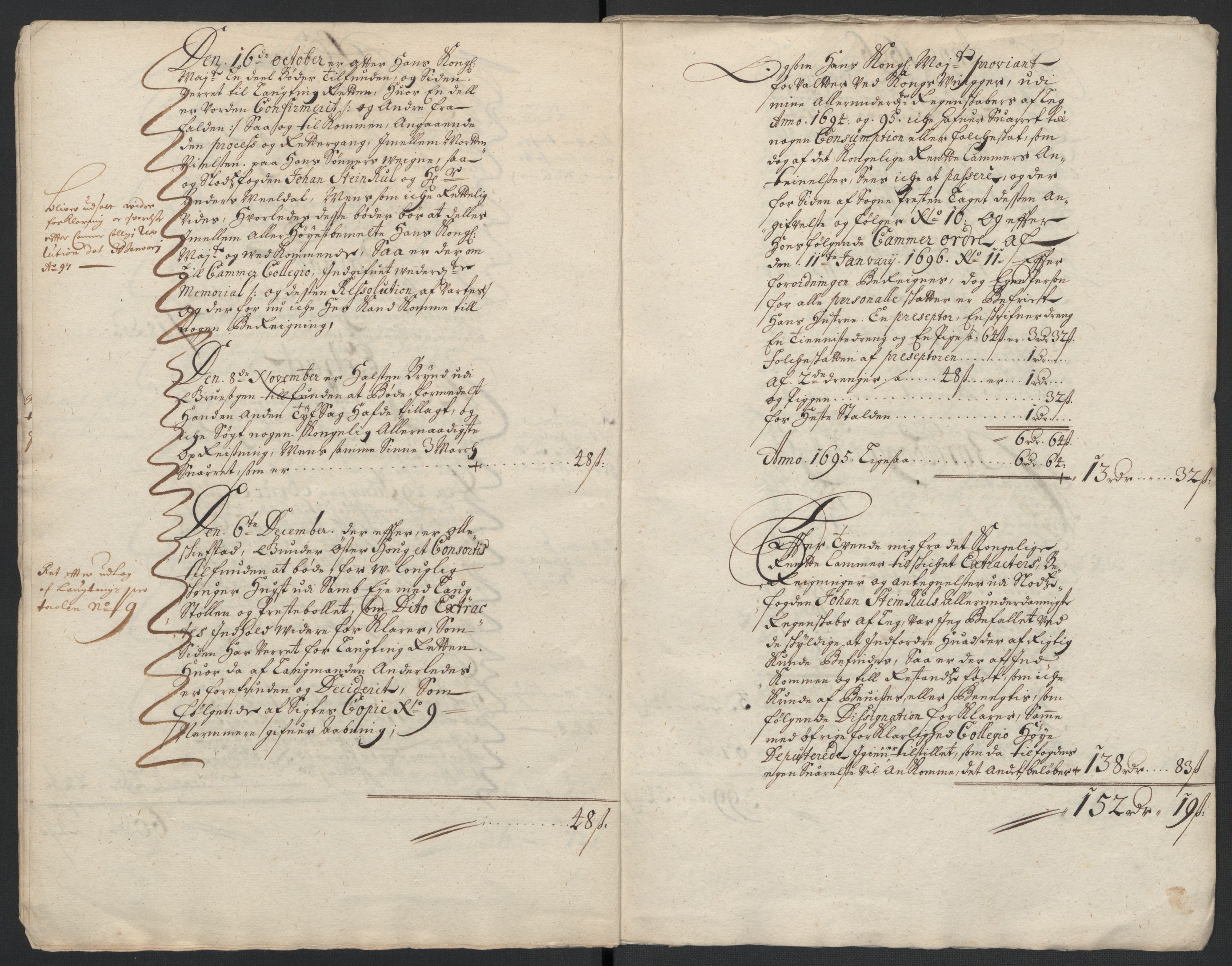 Rentekammeret inntil 1814, Reviderte regnskaper, Fogderegnskap, AV/RA-EA-4092/R13/L0834: Fogderegnskap Solør, Odal og Østerdal, 1696, p. 7