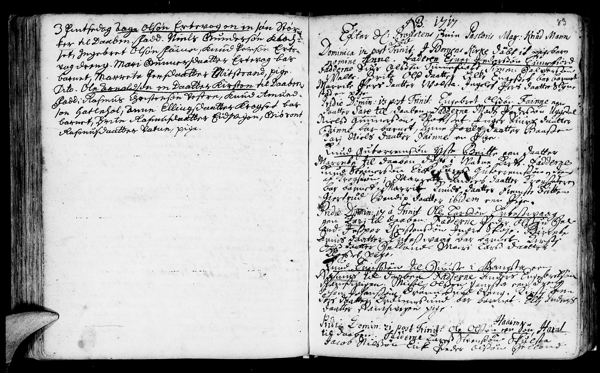 Ministerialprotokoller, klokkerbøker og fødselsregistre - Møre og Romsdal, SAT/A-1454/525/L0371: Parish register (official) no. 525A01, 1699-1777, p. 83