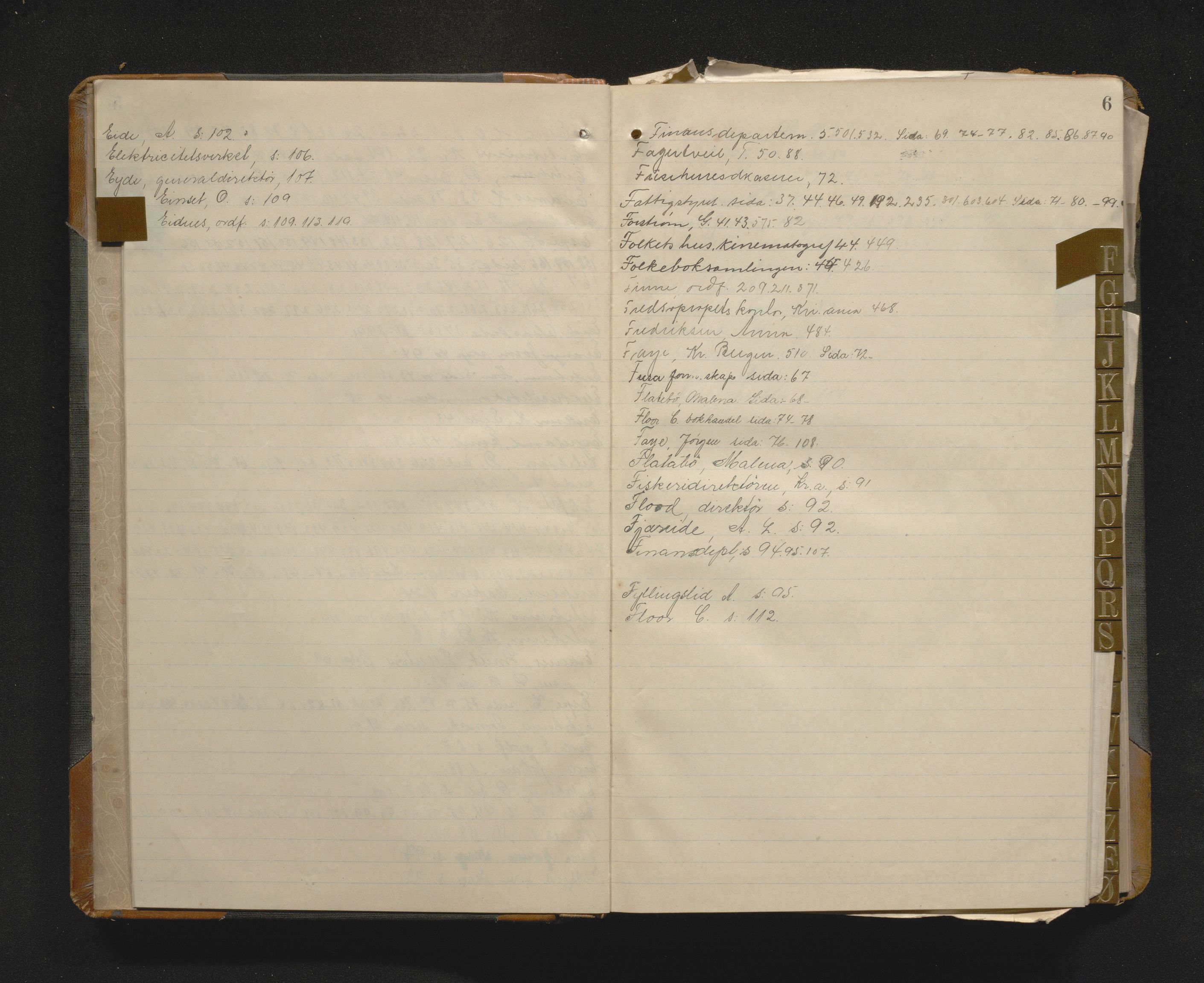 Odda kommune. Formannskapet, IKAH/1228-021/C/Ca/L0003: Postjournal, utgåande skriv, 1914-1918
