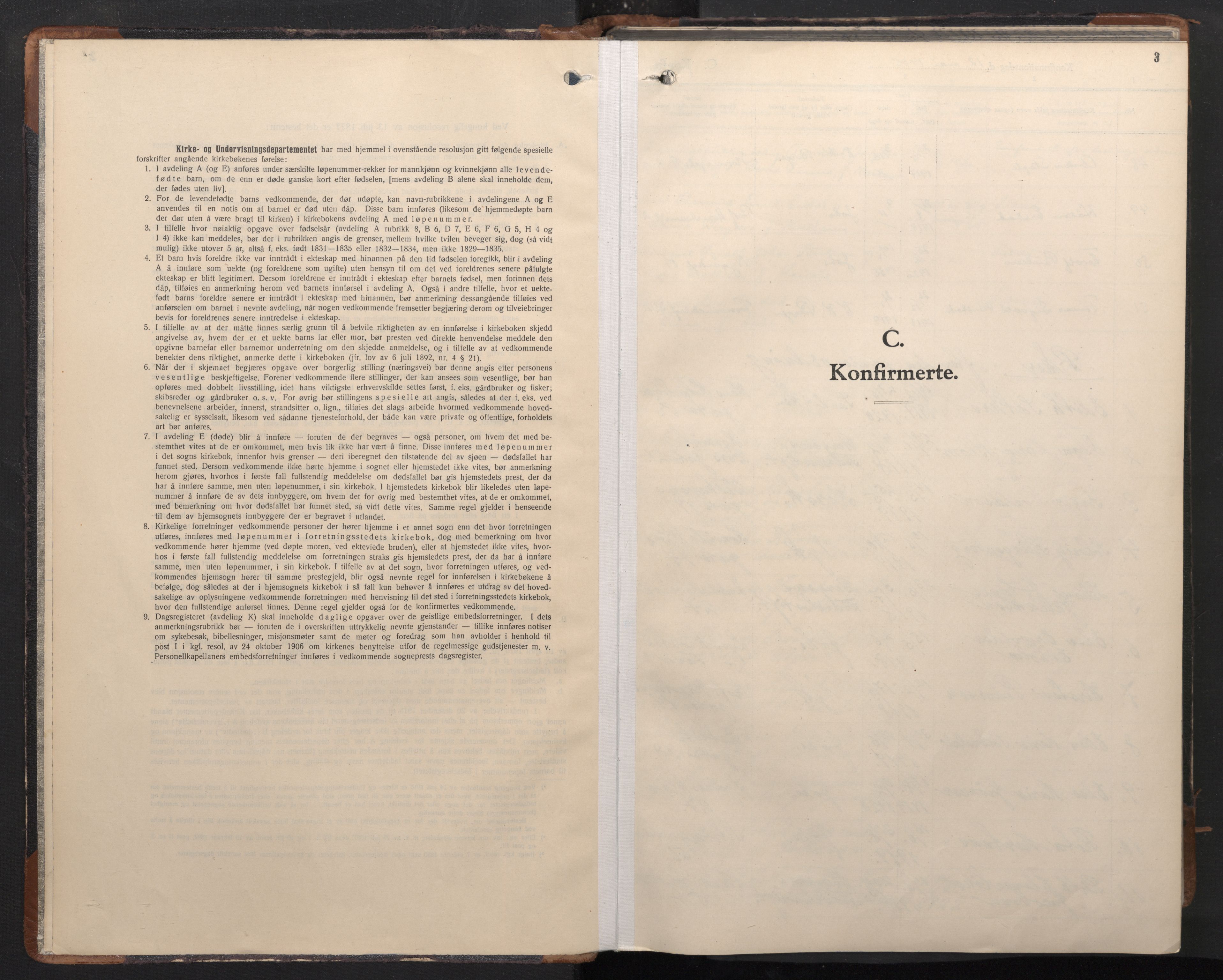 Johanneskirken sokneprestembete, SAB/A-76001/H/Haa/L0011: Parish register (official) no. C 4, 1935-1966, p. 2b-3a