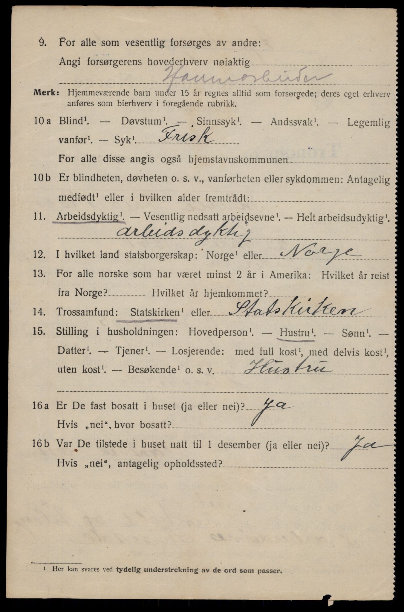 SAT, 1920 census for Trondheim, 1920, p. 143779