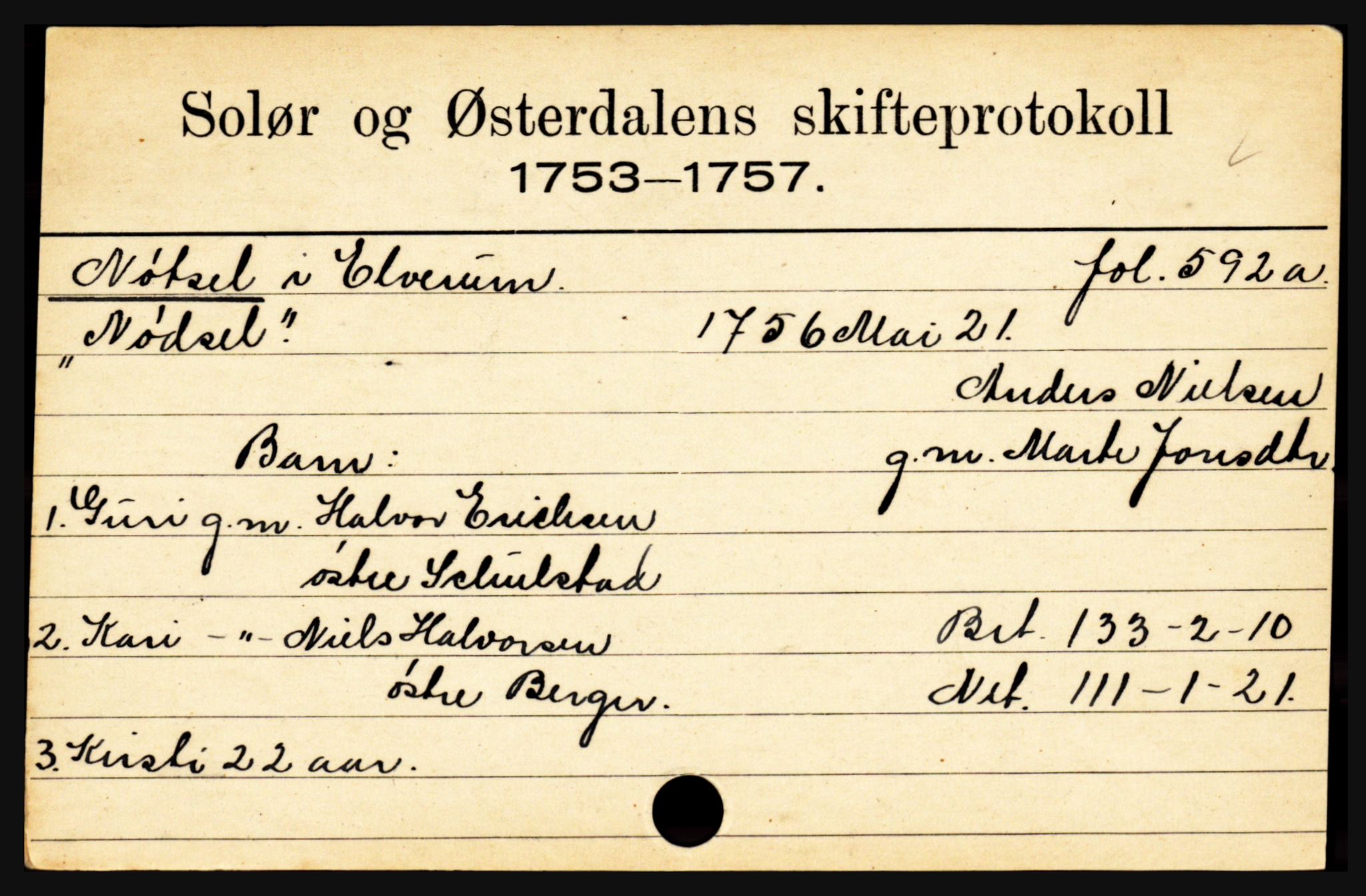 Solør og Østerdalen sorenskriveri, SAH/TING-024/J, 1716-1774, p. 4353
