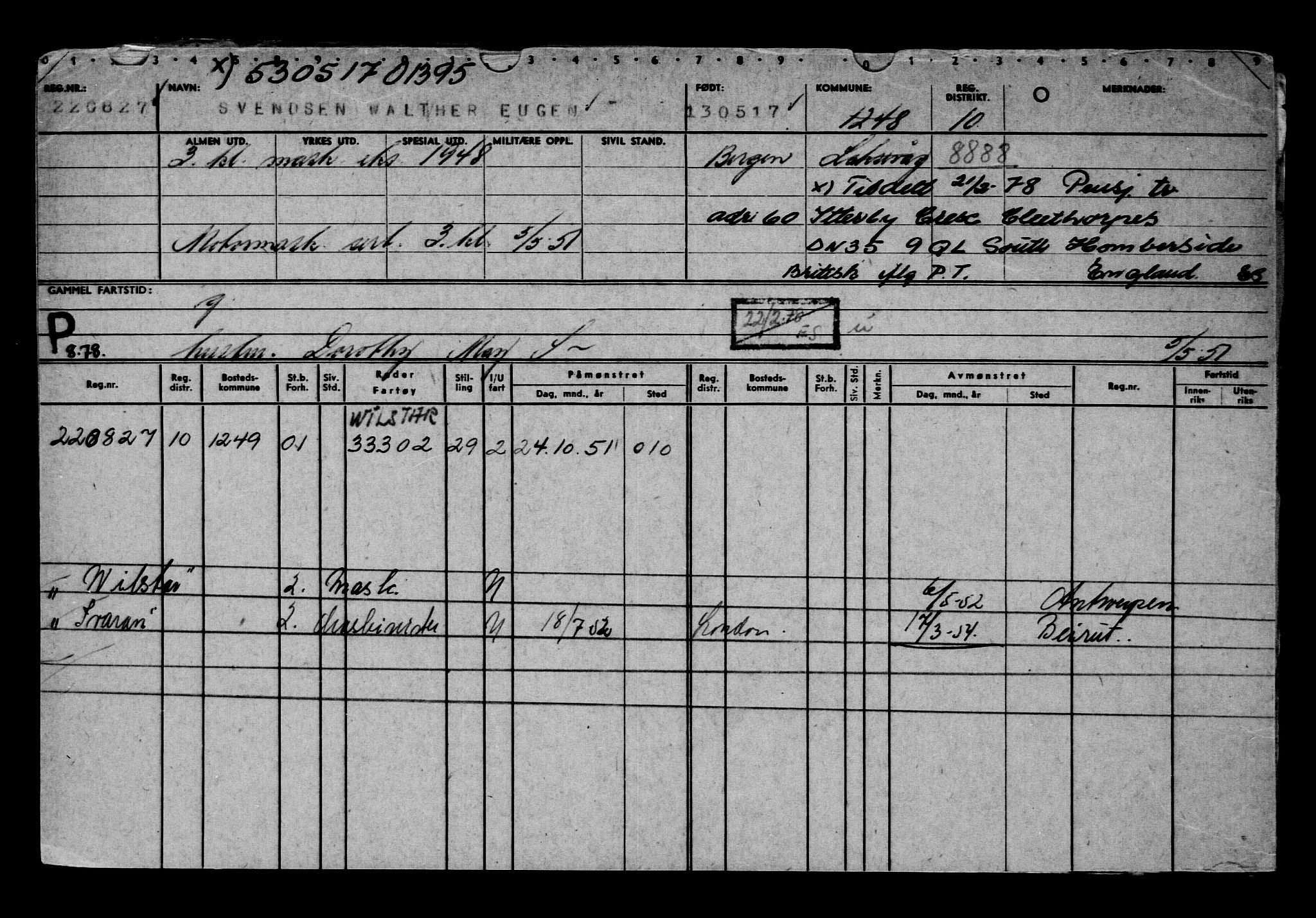 Direktoratet for sjømenn, AV/RA-S-3545/G/Gb/L0148: Hovedkort, 1917, p. 507