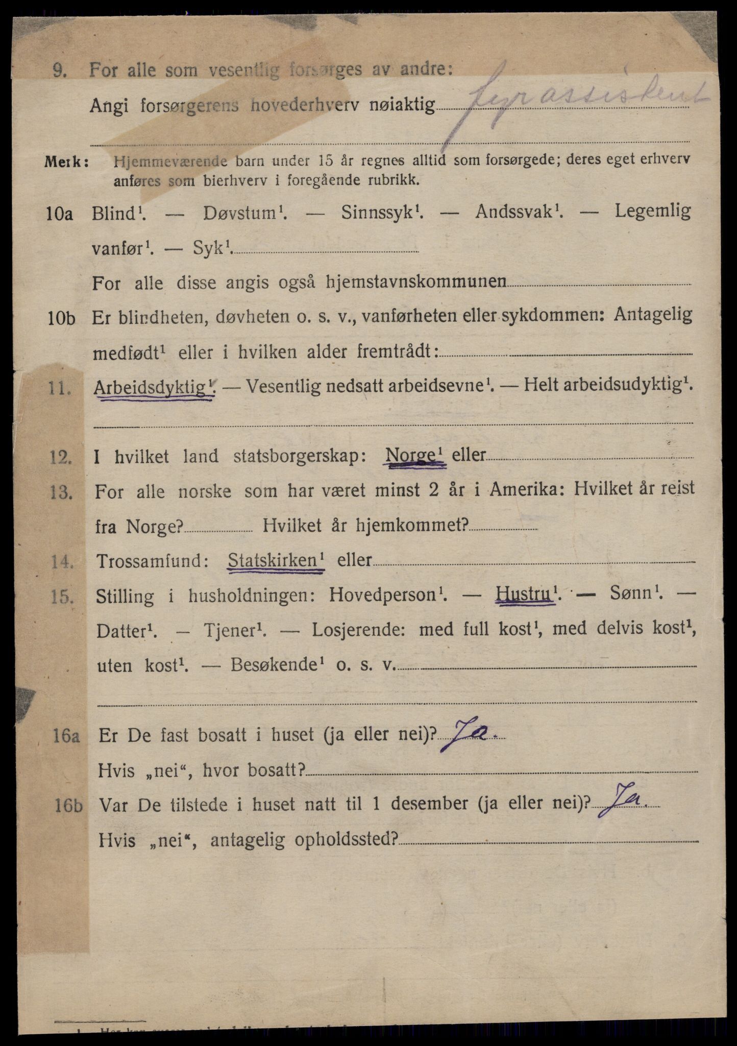 SAT, 1920 census for Fræna, 1920, p. 2304
