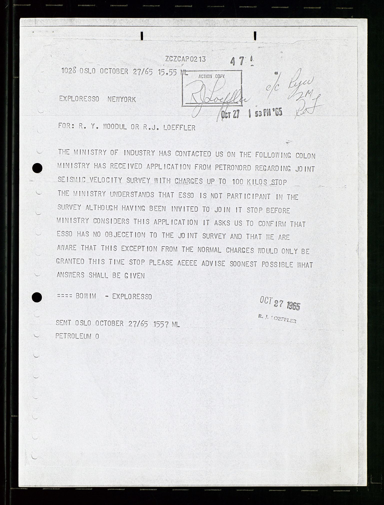 Pa 1512 - Esso Exploration and Production Norway Inc., AV/SAST-A-101917/E/Ea/L0021: Sak og korrespondanse, 1965-1974, p. 24