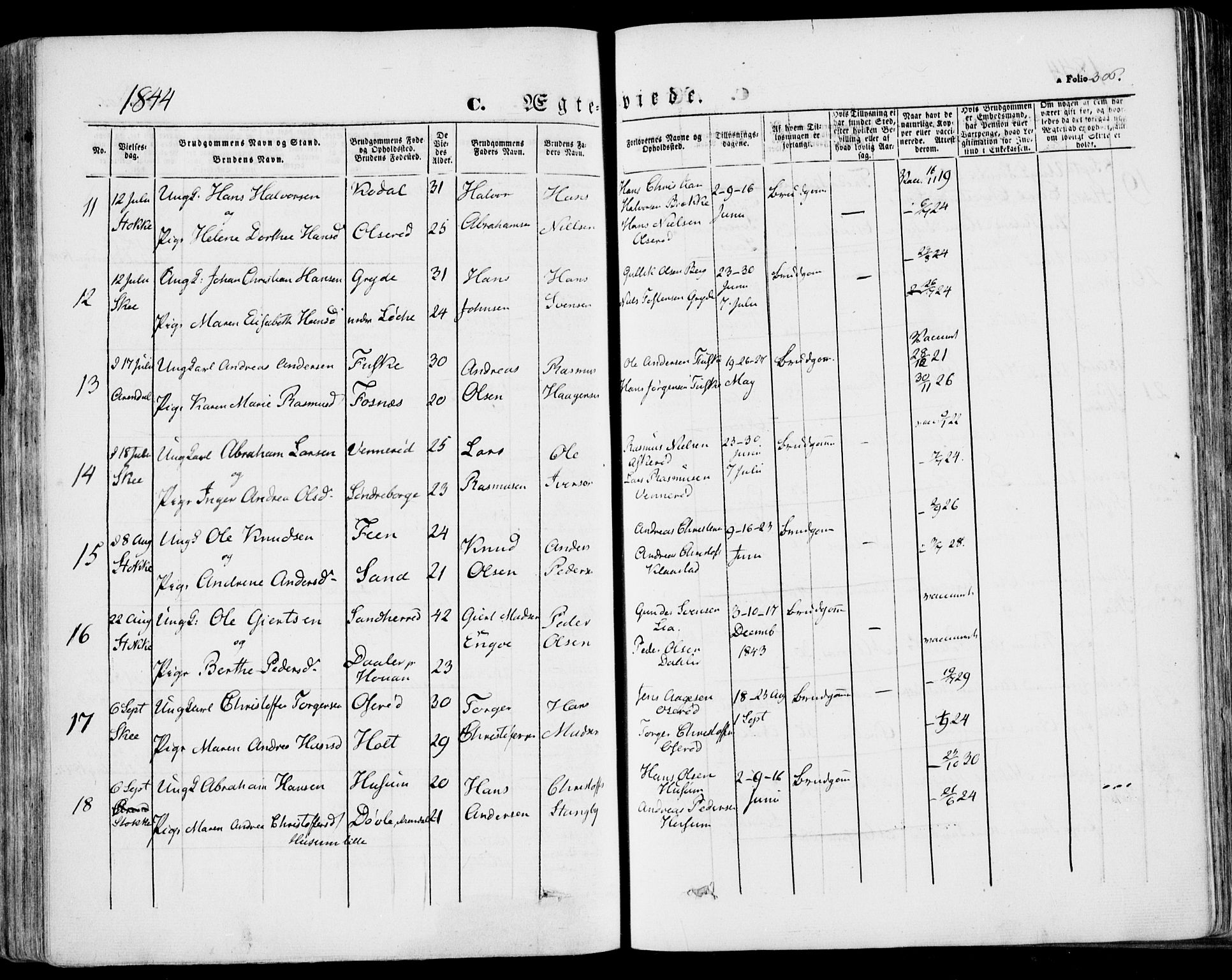 Stokke kirkebøker, SAKO/A-320/F/Fa/L0007: Parish register (official) no. I 7, 1844-1857, p. 306