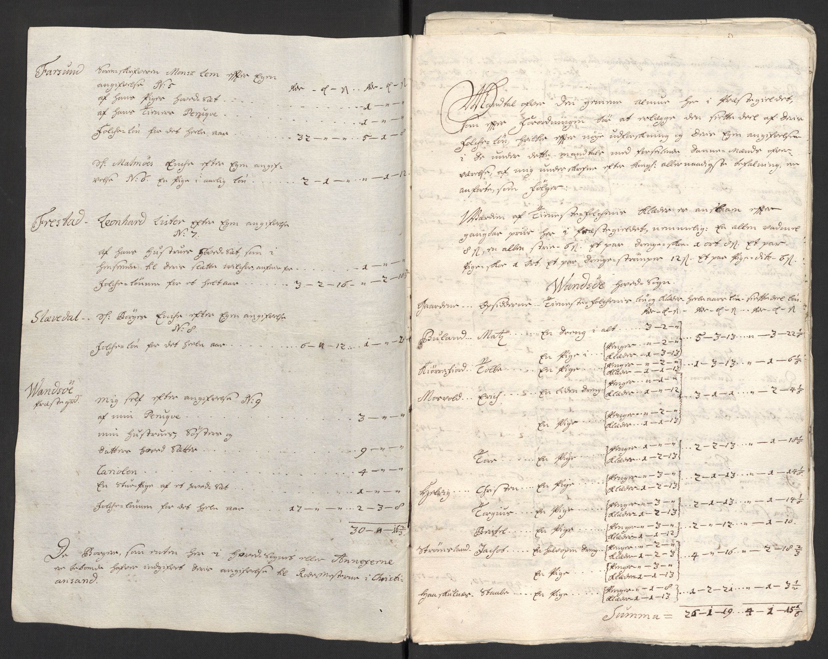 Rentekammeret inntil 1814, Reviderte regnskaper, Fogderegnskap, RA/EA-4092/R43/L2554: Fogderegnskap Lista og Mandal, 1711, p. 307