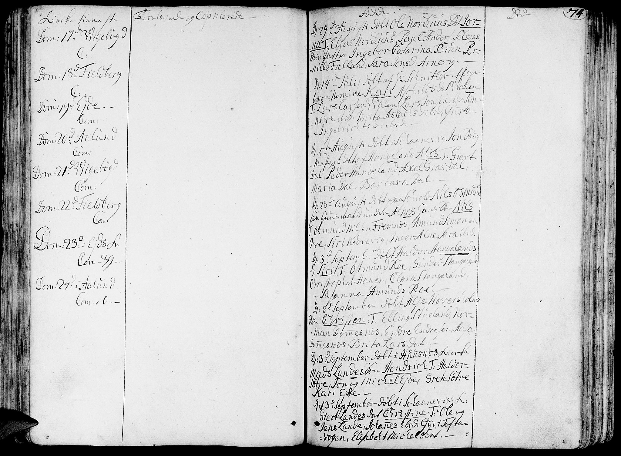 Fjelberg sokneprestembete, AV/SAB-A-75201/H/Haa: Parish register (official) no. A 3, 1788-1815, p. 74