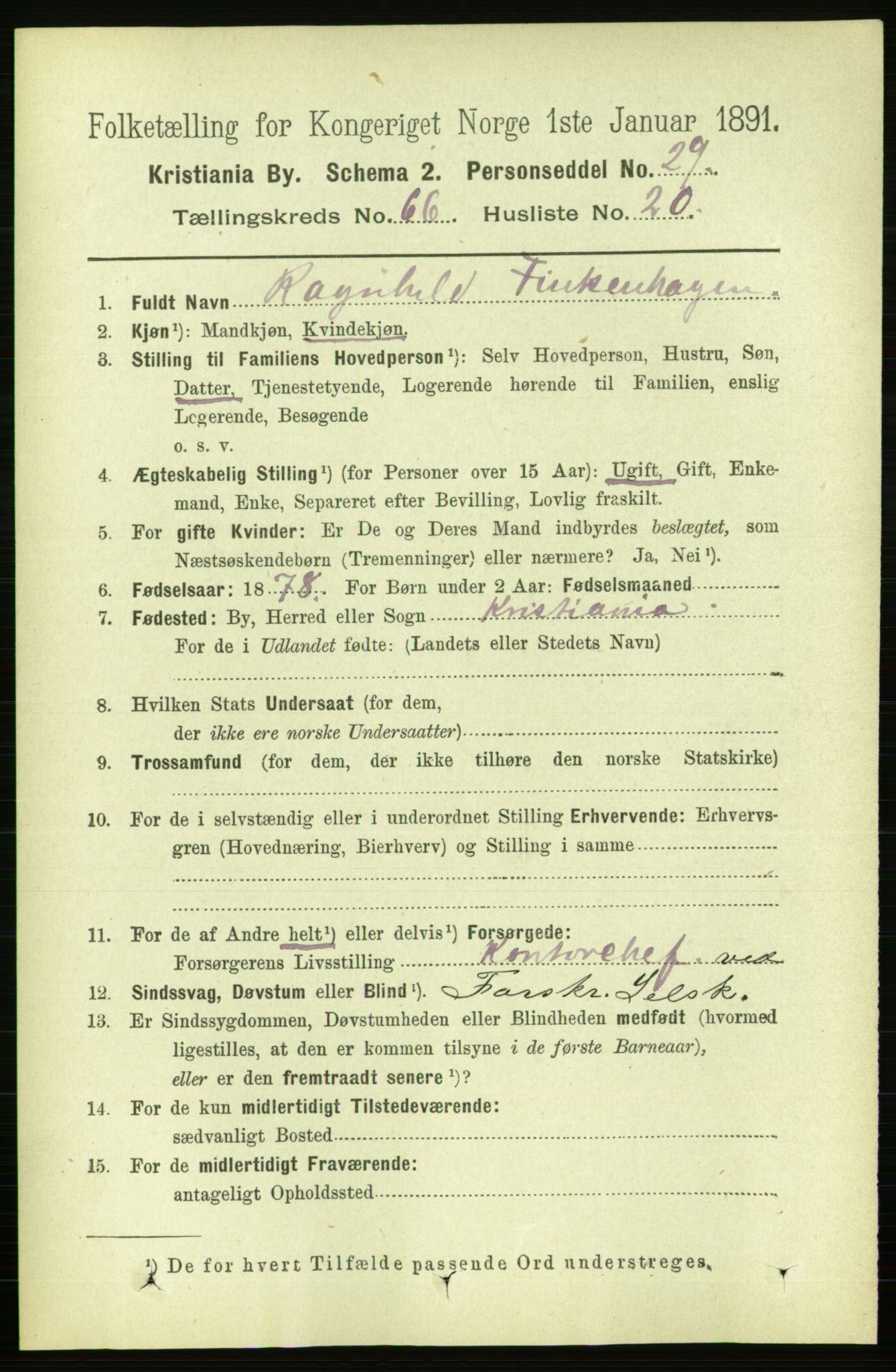 RA, 1891 census for 0301 Kristiania, 1891, p. 35995