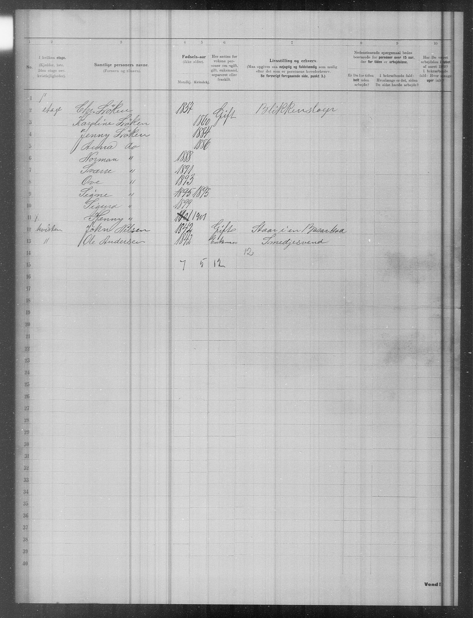 OBA, Municipal Census 1902 for Kristiania, 1902, p. 19144