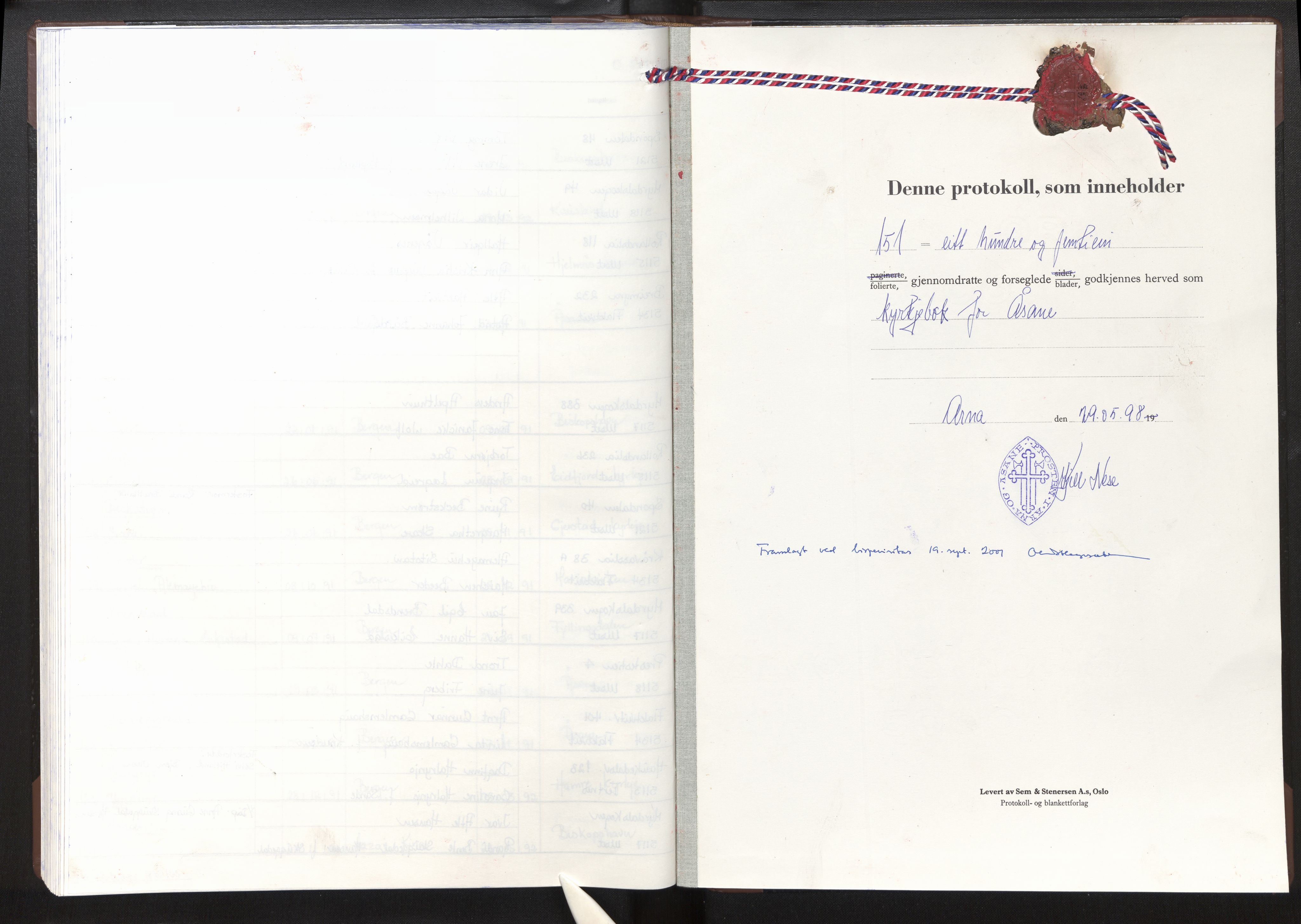 Åsane sokneprestembete, AV/SAB-A-79401/H/Haa/Haac/L0005: Parish register (official) no. C 5, 1997-2006