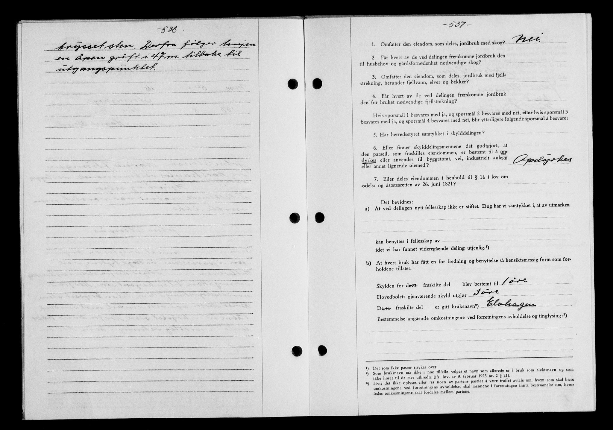 Gauldal sorenskriveri, SAT/A-0014/1/2/2C/L0058: Mortgage book no. 63, 1944-1945, Diary no: : 120/1945