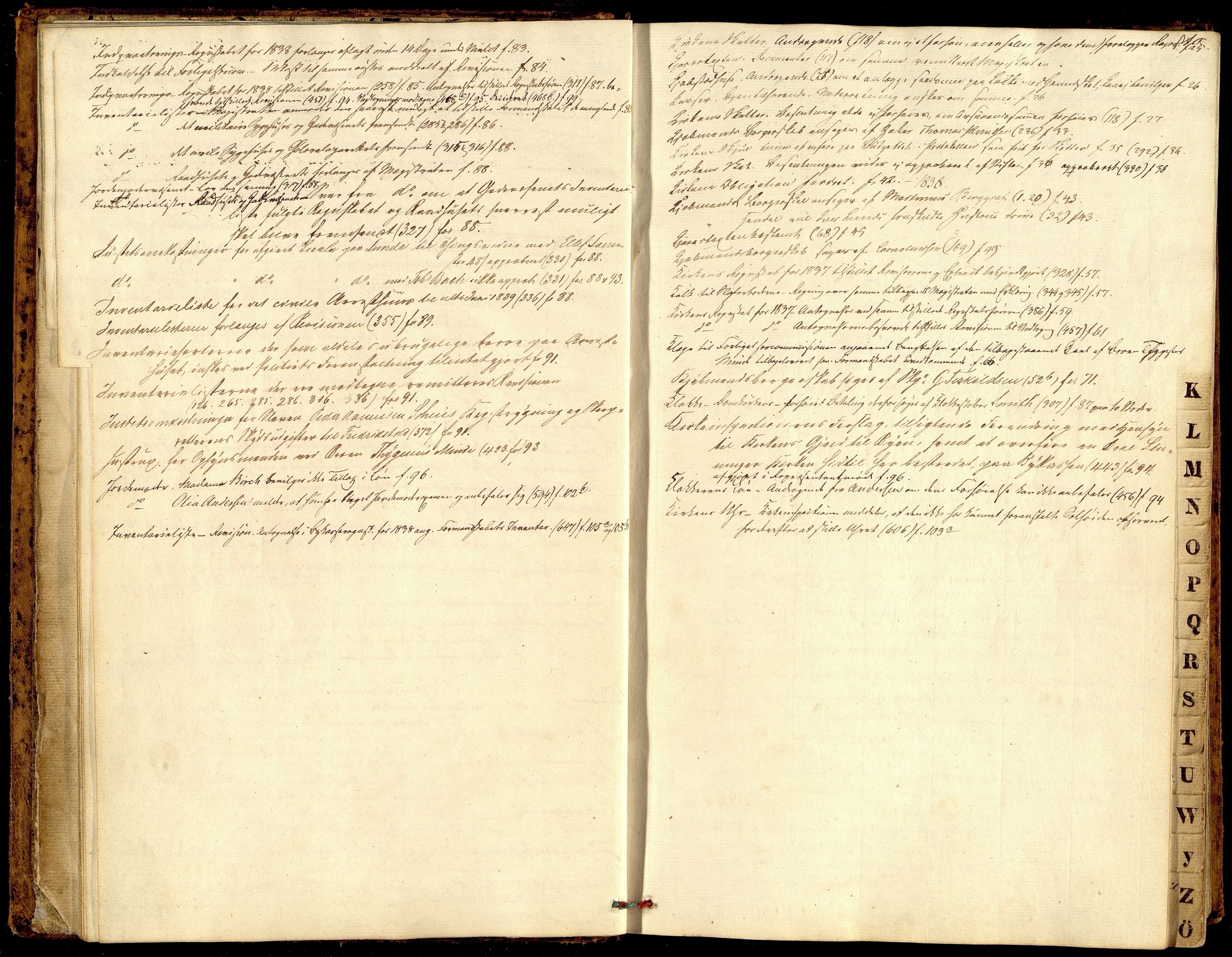 Kristiansand By - Formannskapet, ARKSOR/1001KG120/A/Aa/L0001: Møtebok (d), 1837-1842