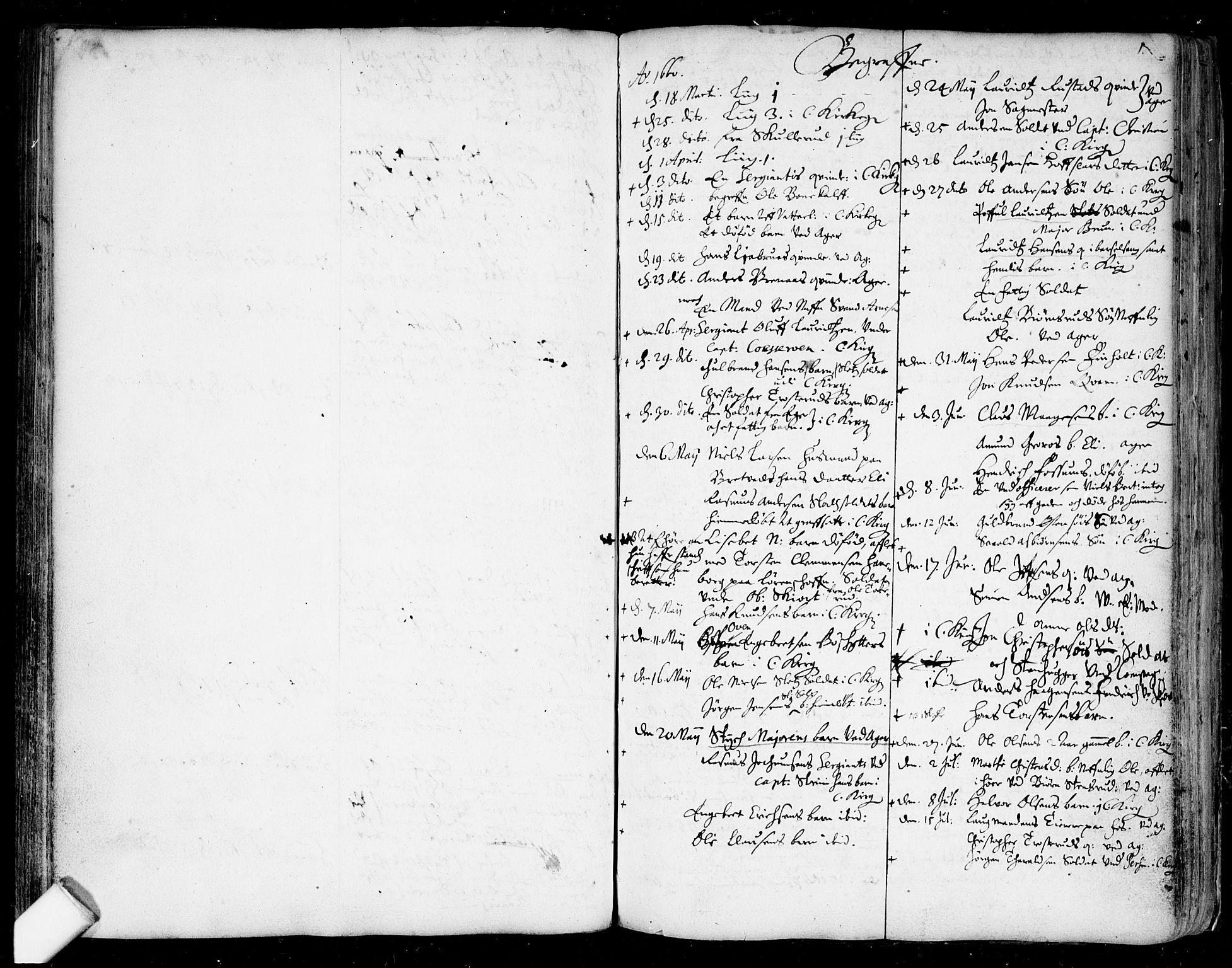 Aker prestekontor kirkebøker, AV/SAO-A-10861/F/L0001: Parish register (official) no. 1, 1656-1688