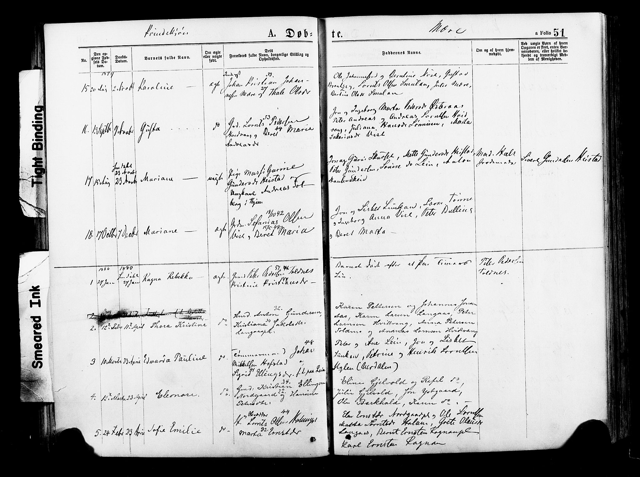 Ministerialprotokoller, klokkerbøker og fødselsregistre - Nord-Trøndelag, SAT/A-1458/735/L0348: Parish register (official) no. 735A09 /1, 1873-1883, p. 51