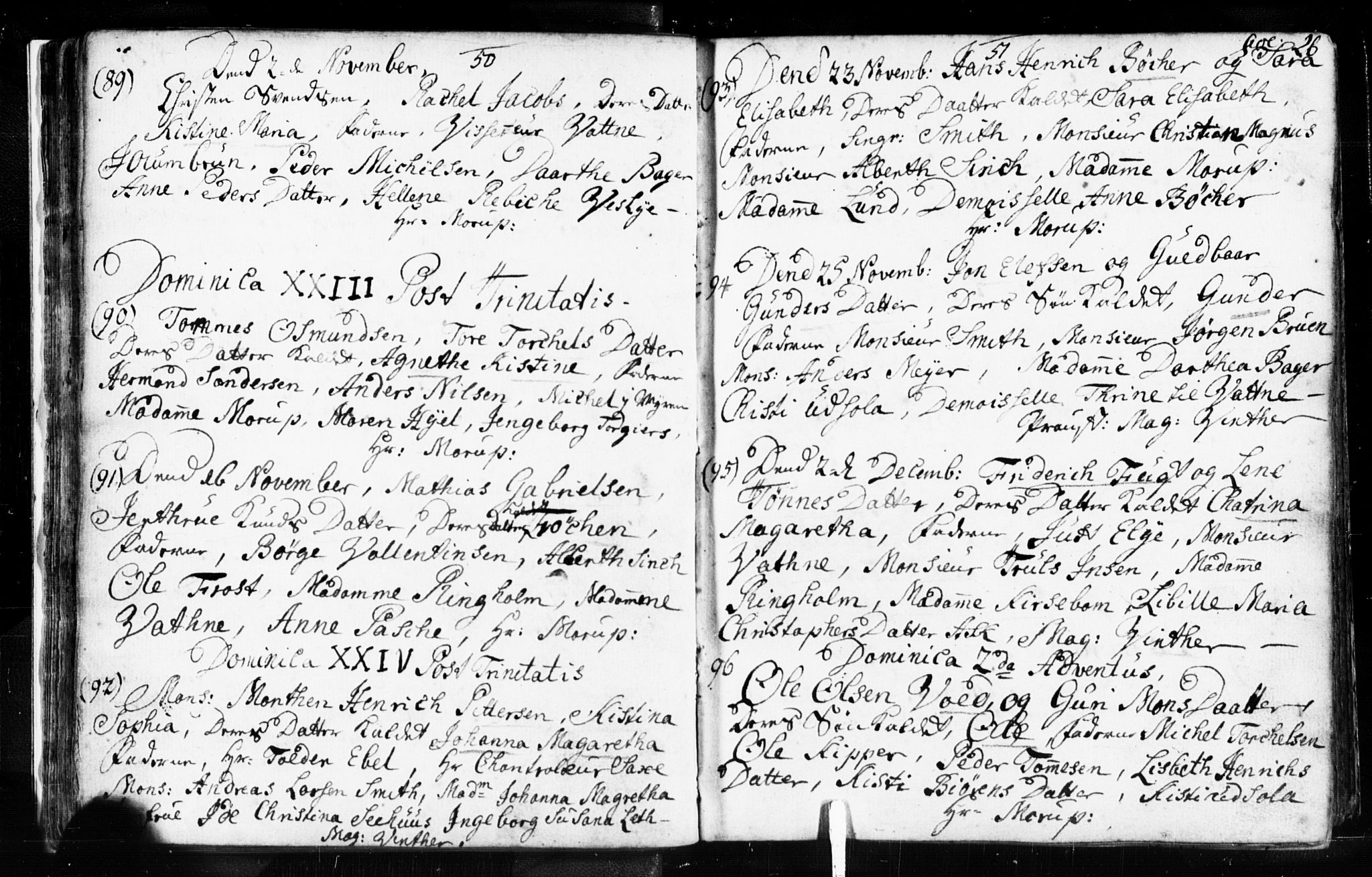 Domkirken sokneprestkontor, SAST/A-101812/001/30/30BB/L0003: Parish register (copy) no. B 3, 1733-1751, p. 26