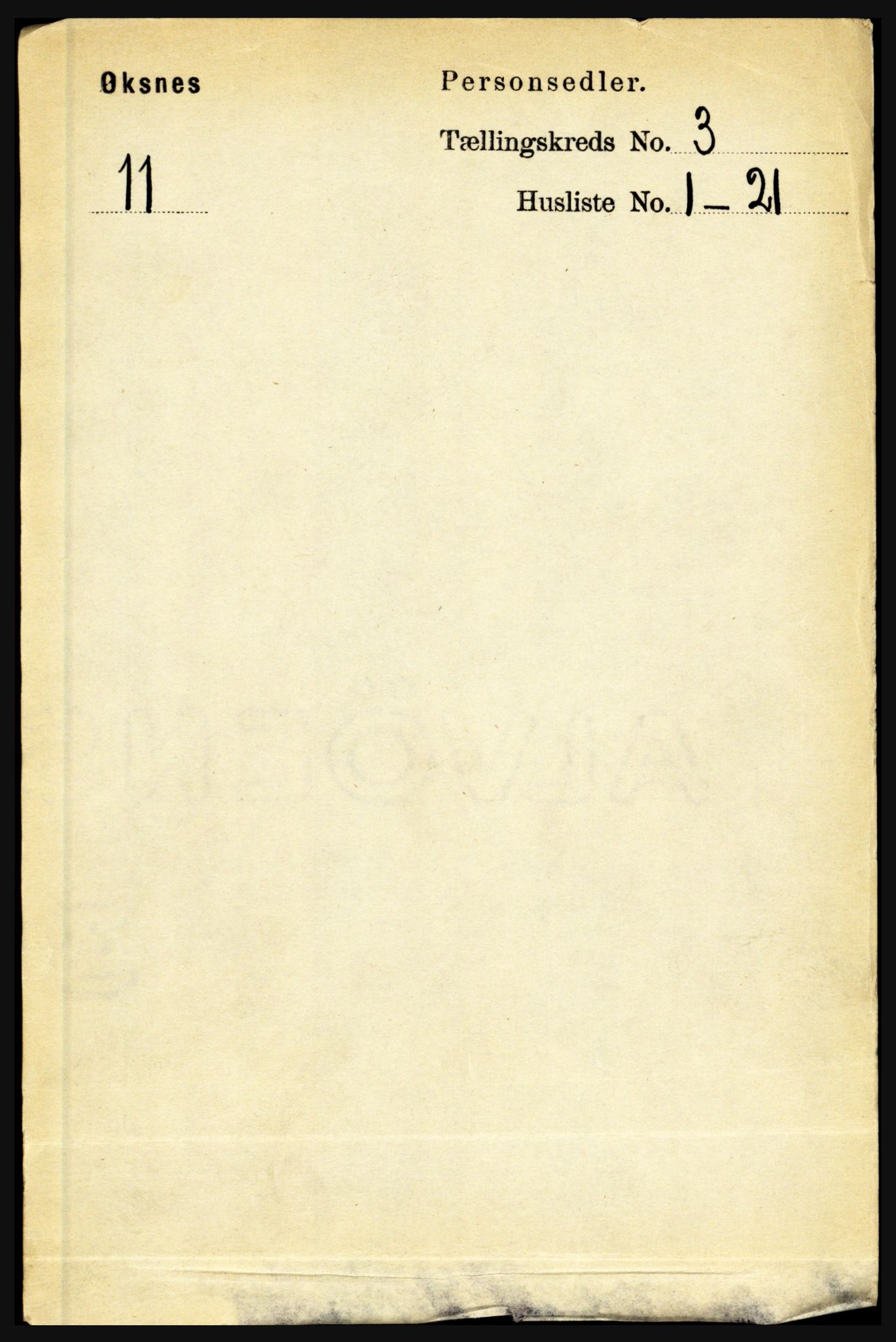 RA, 1891 census for 1868 Øksnes, 1891, p. 1132