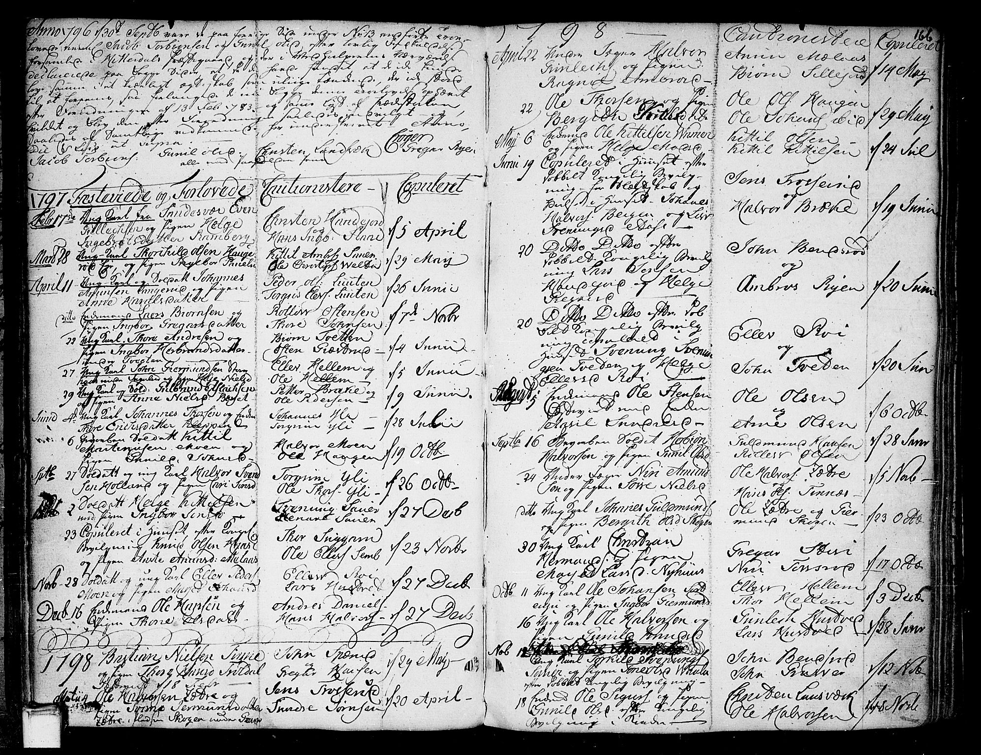 Heddal kirkebøker, AV/SAKO-A-268/F/Fa/L0004: Parish register (official) no. I 4, 1784-1814, p. 166