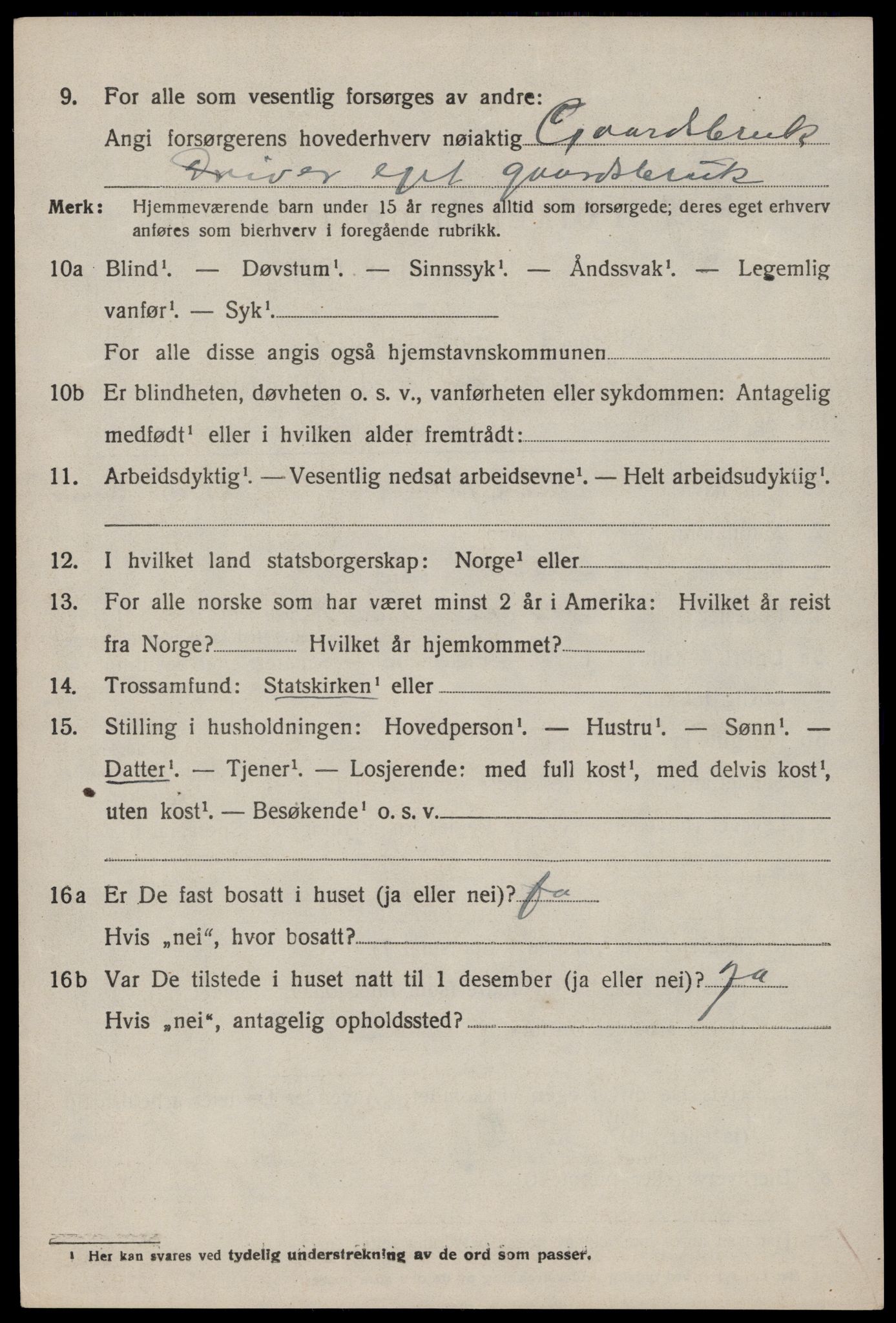 SAST, 1920 census for Hjelmeland, 1920, p. 3370