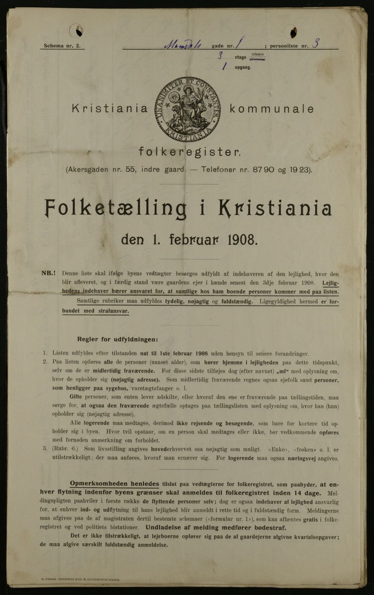 OBA, Municipal Census 1908 for Kristiania, 1908, p. 53831